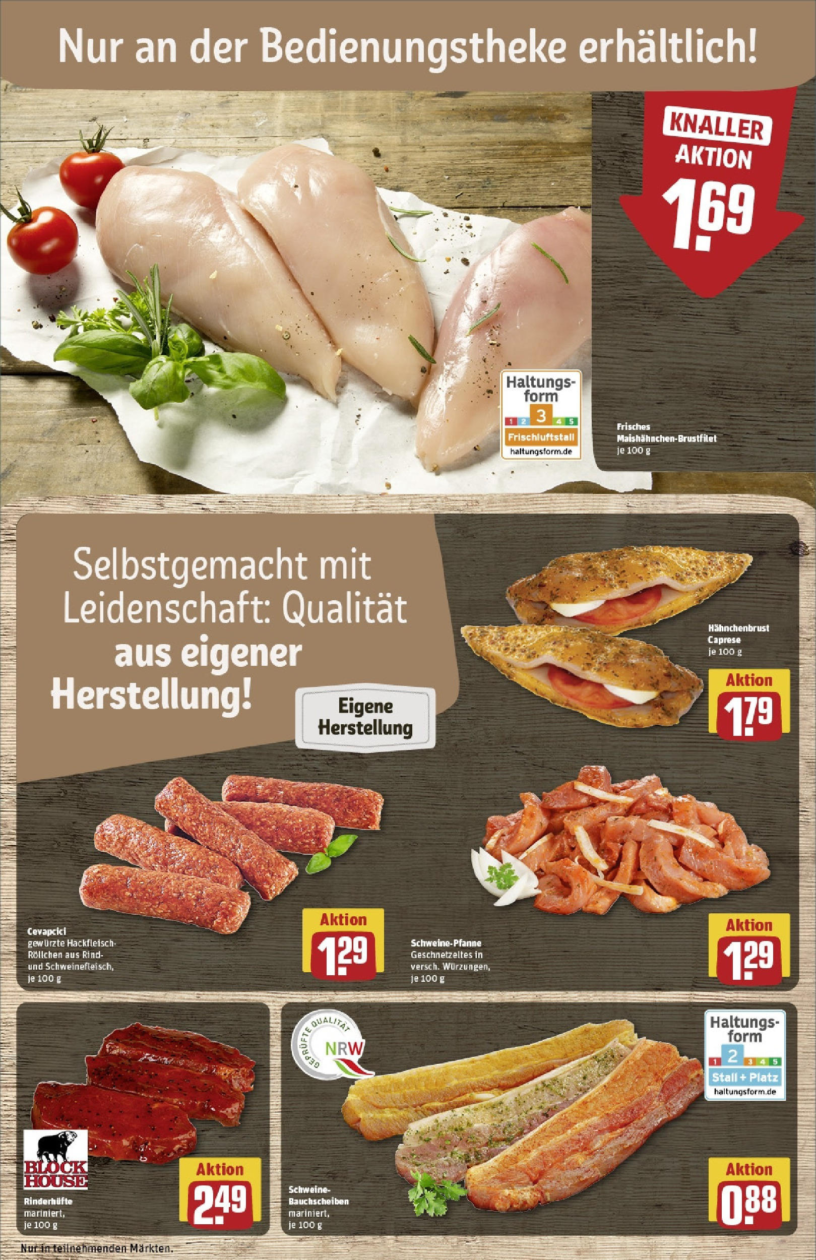 REWE Prospekt ab 08.06.2025 zum Blättern » Angebote | Seite: 10 | Produkte: Cevapcici, Hackfleisch, Hahnchenbrust