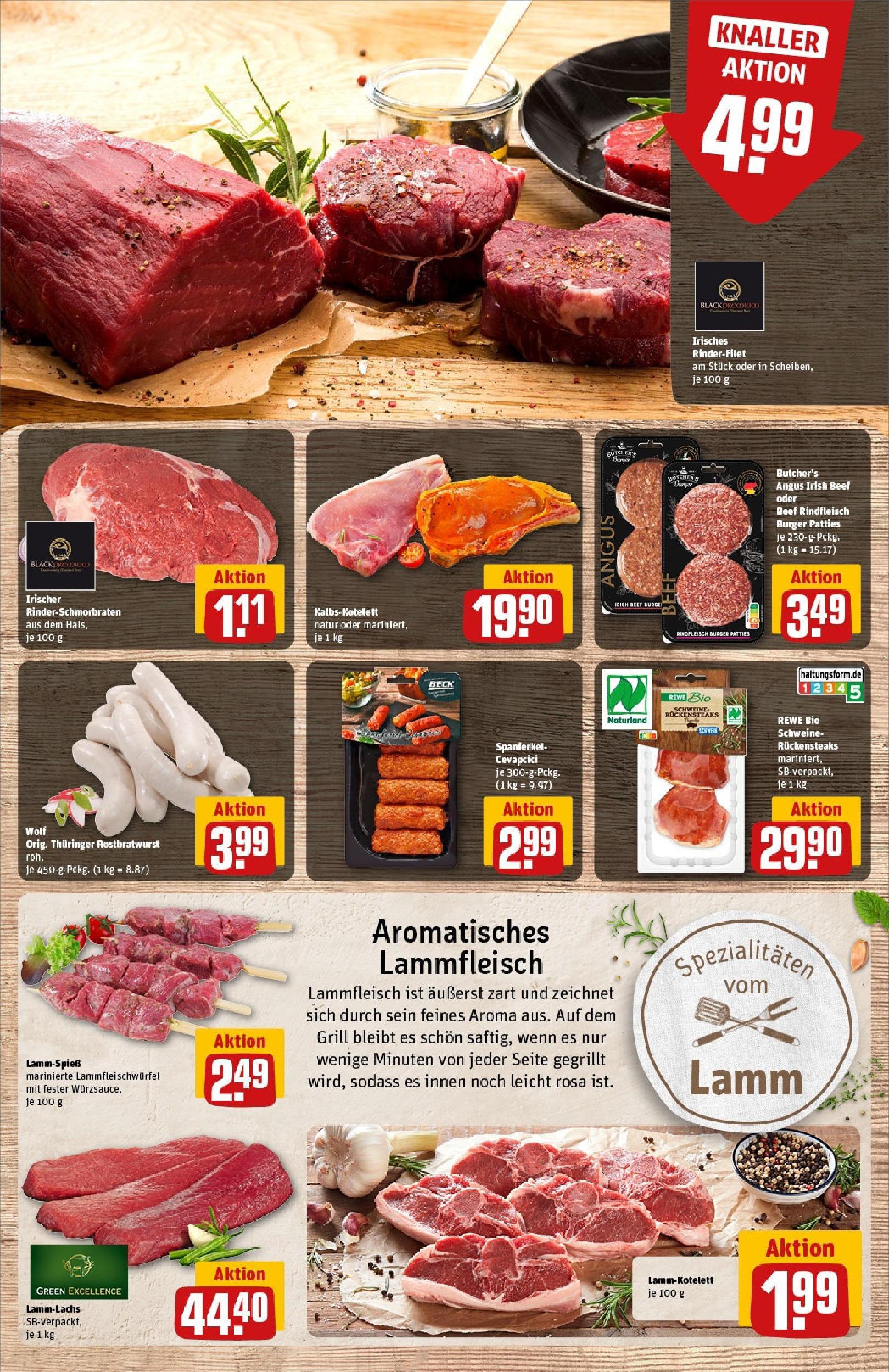Rewe prospekt Chemnitz	 (ab 08.06.2025) zum Blättern » Angebote | Seite: 9 | Produkte: Rinderfilet, Cevapcici, Burger, Rindfleisch