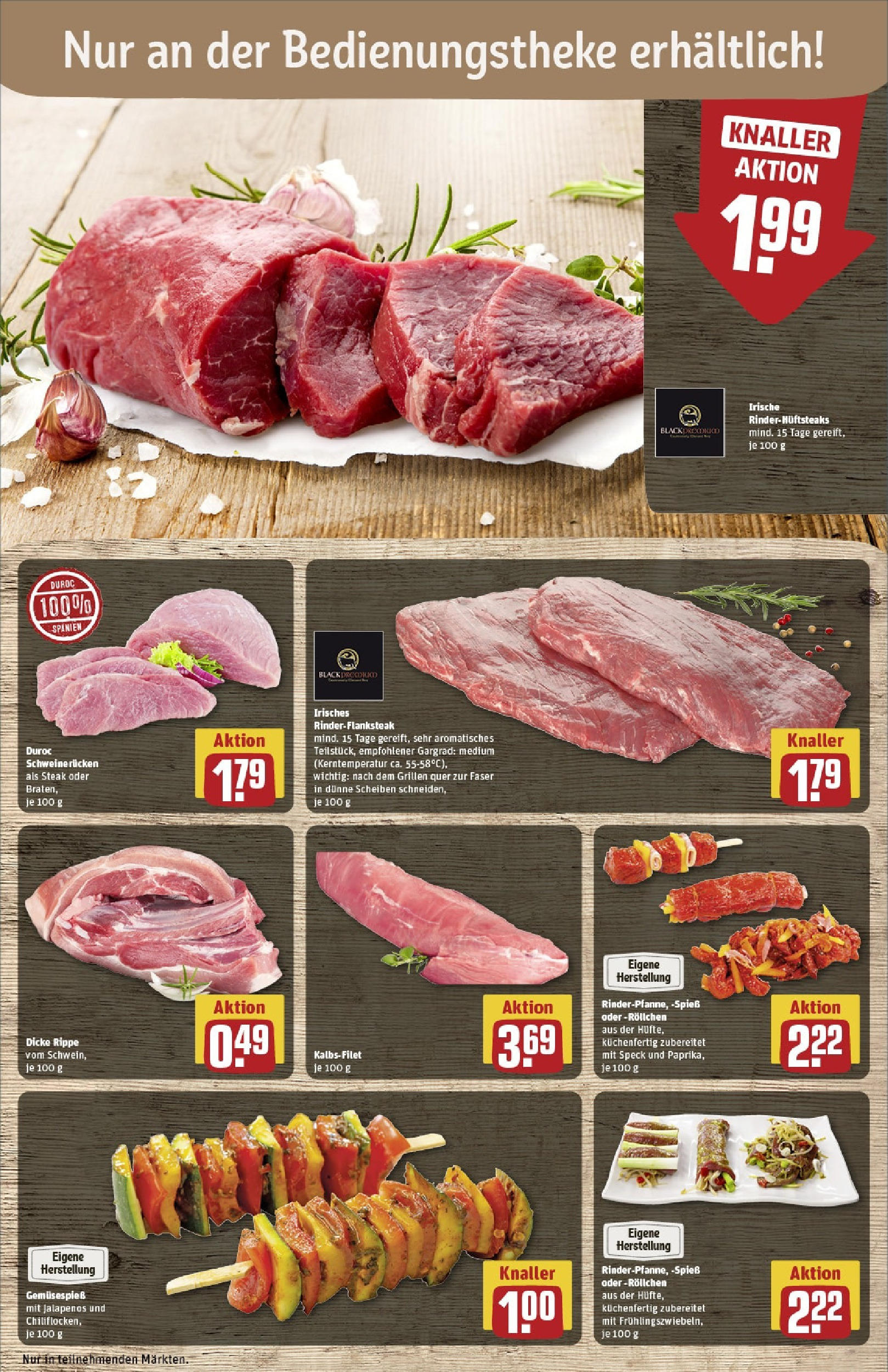 Rewe prospekt Chemnitz	 (ab 08.06.2025) zum Blättern » Angebote | Seite: 10 | Produkte: Schweinerucken, Steak