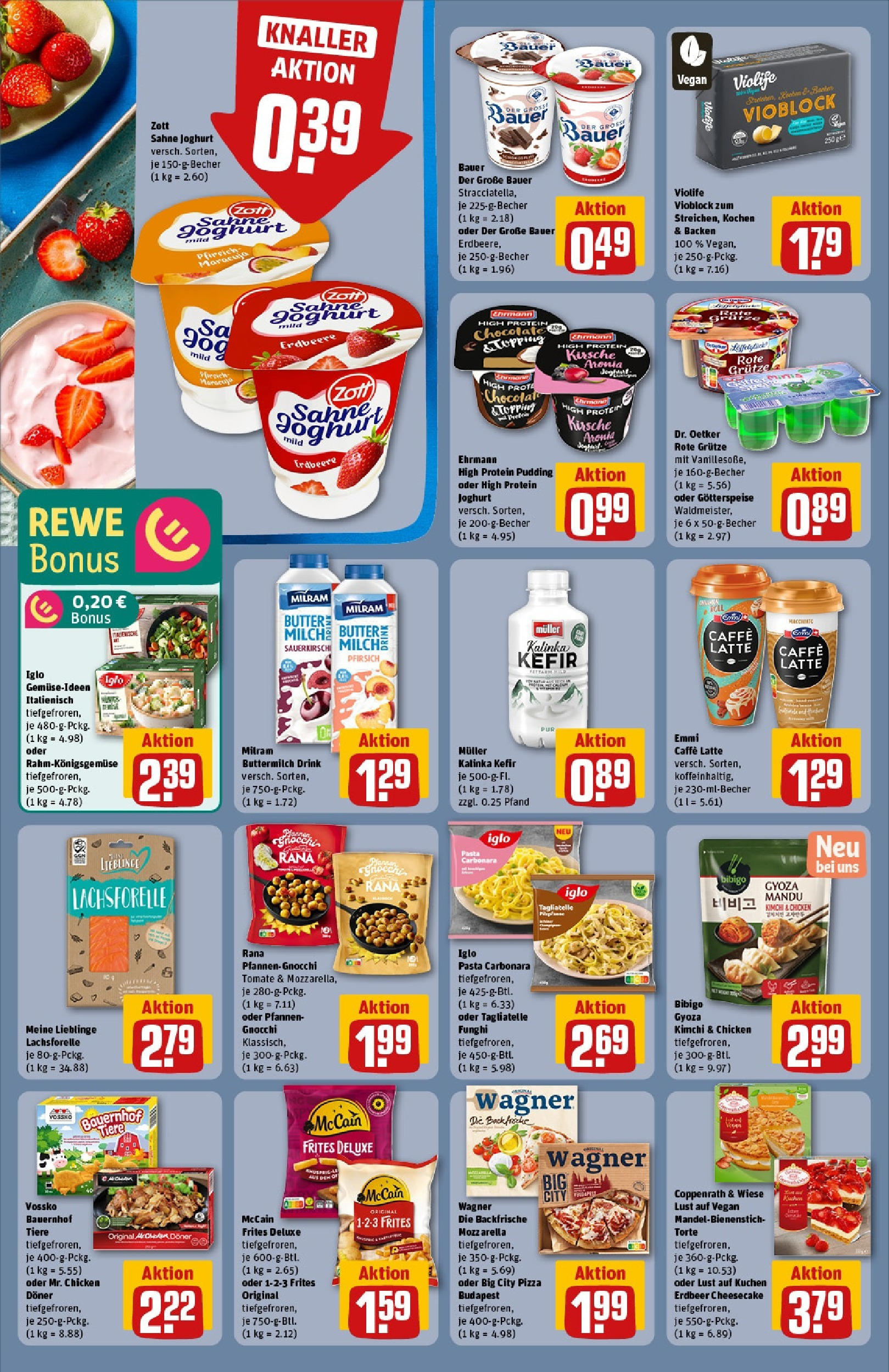 Rewe prospekt Chemnitz	 (ab 08.06.2025) zum Blättern » Angebote | Seite: 16 | Produkte: Kefir, Milch, Mozzarella, McCain