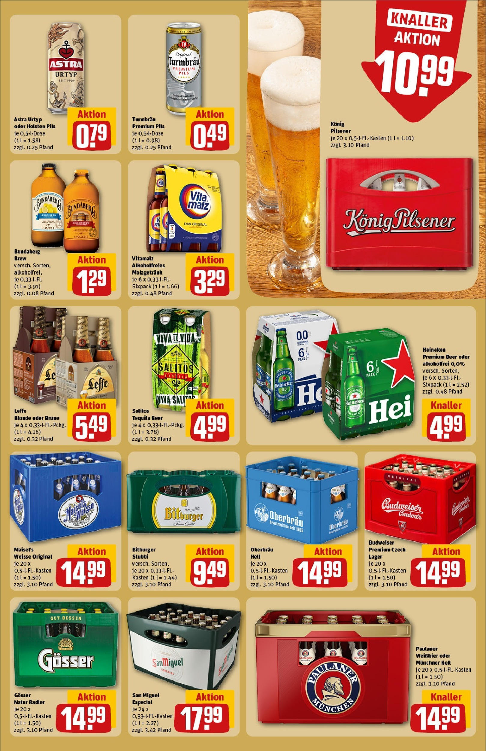 REWE Prospekt ab 08.06.2025 zum Blättern » Angebote | Seite: 17 | Produkte: Konig pilsener, Weißbier, Holsten, Tequila