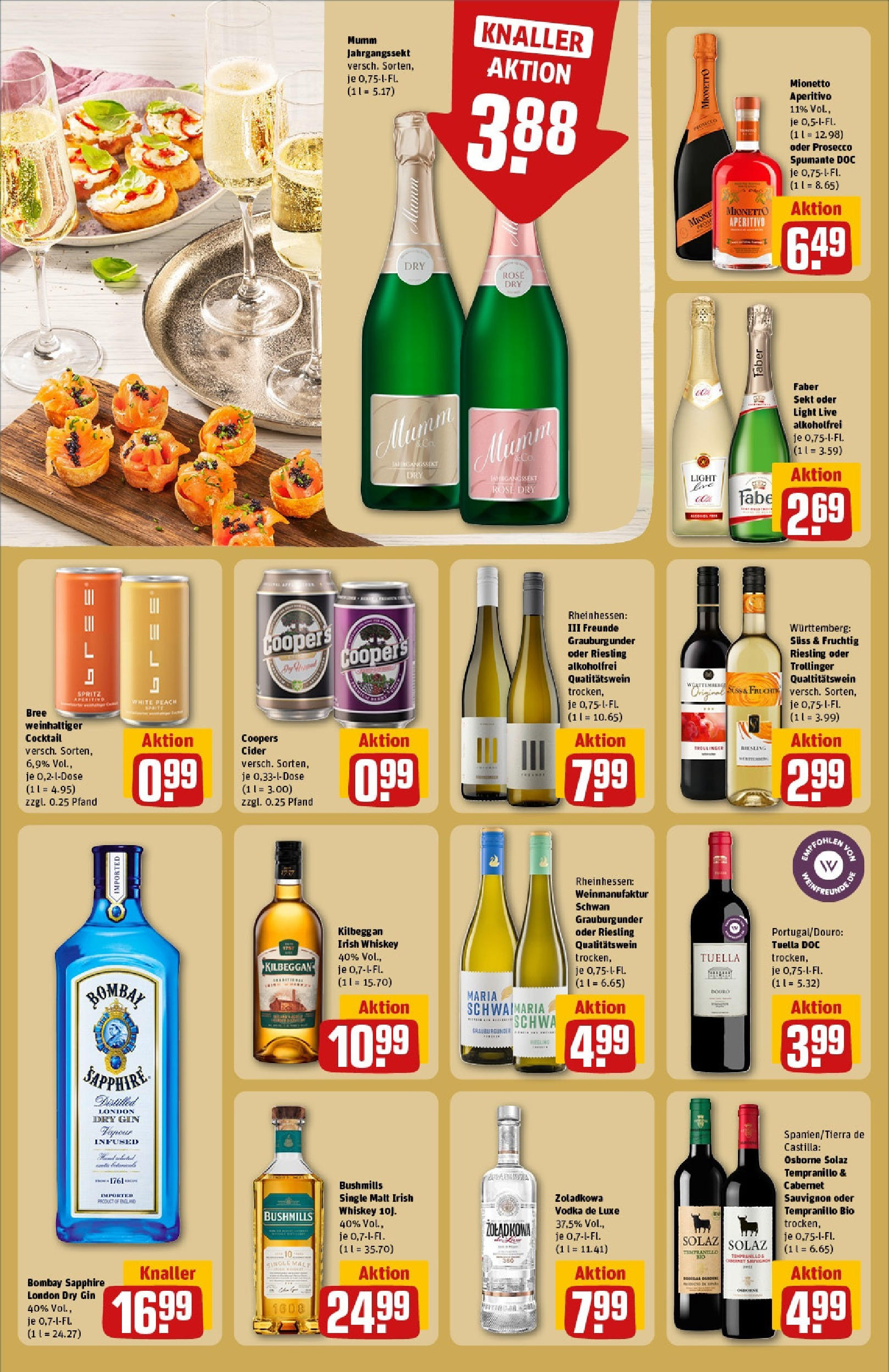 Rewe prospekt Chemnitz	 (ab 08.06.2025) zum Blättern » Angebote | Seite: 26 | Produkte: Osborne, Sekt, Gin, Whiskey