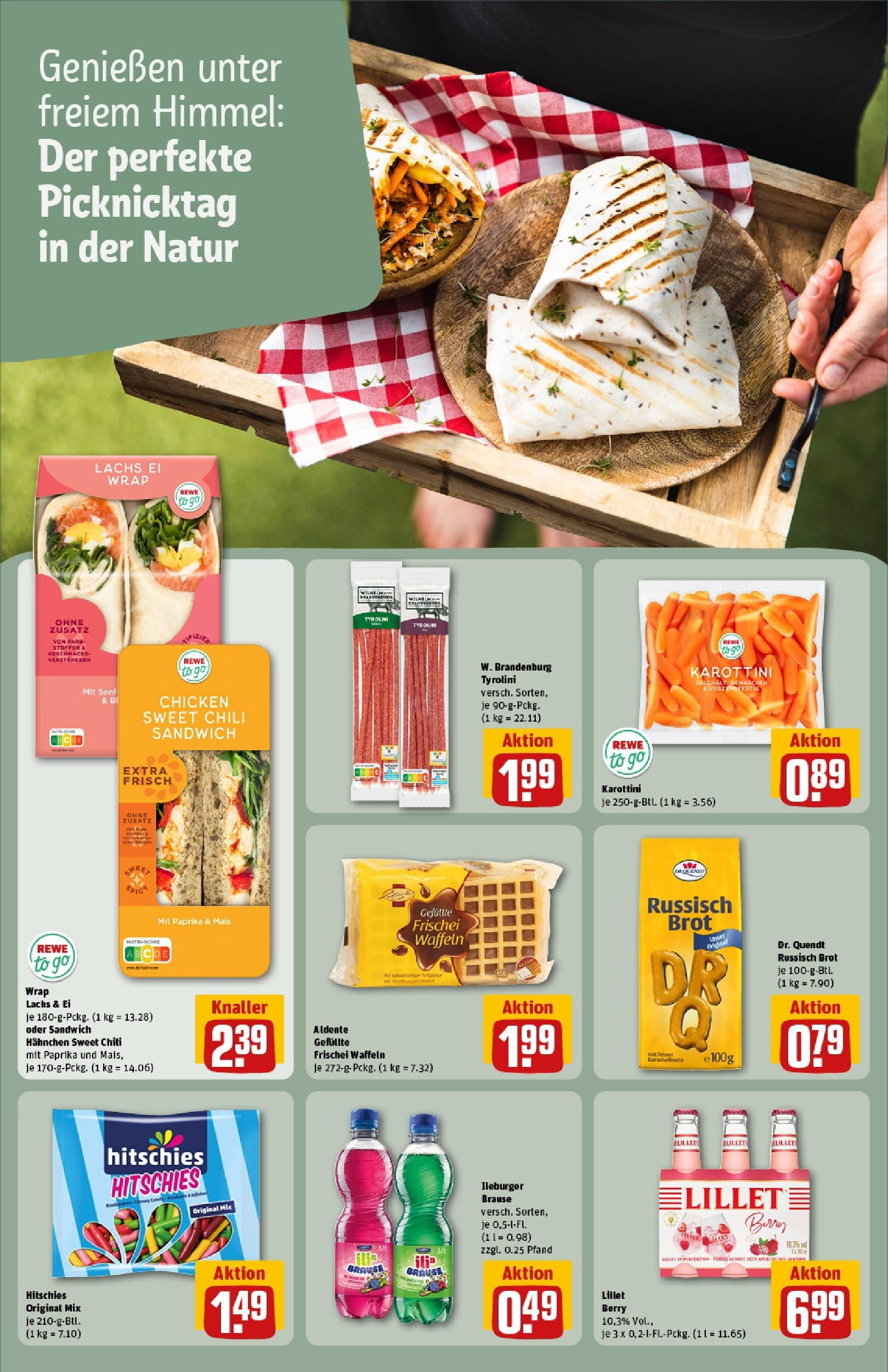 Rewe prospekt Chemnitz	 (ab 08.06.2025) zum Blättern » Angebote | Seite: 18 | Produkte: Lillet, Lachs, Paprika, Brot