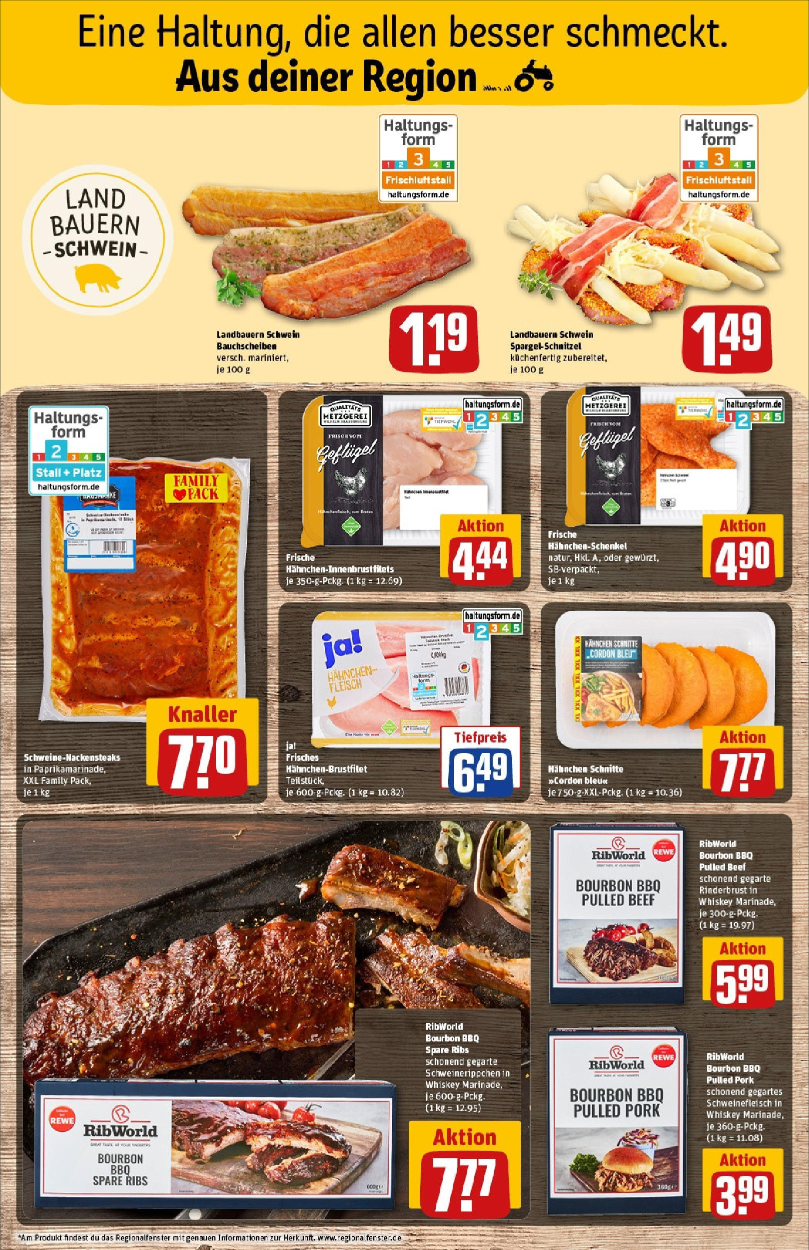 REWE Prospekt ab 08.06.2025 zum Blättern » Angebote | Seite: 8 | Produkte: Hahnchenschenkel, Spargel, Schnitzel, Fleisch