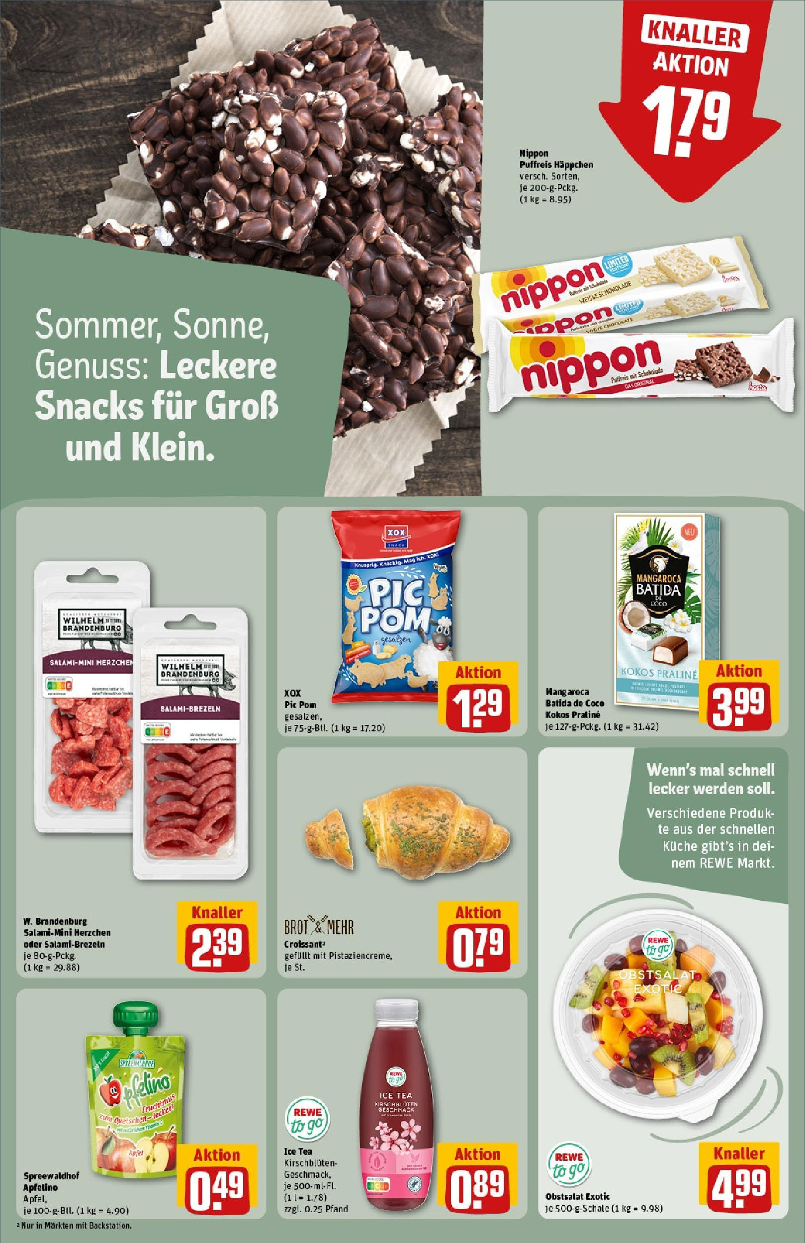 Rewe prospekt Chemnitz	 (ab 08.06.2025) zum Blättern » Angebote | Seite: 20 | Produkte: Schokolade, Äpfel, Croissant, Salami