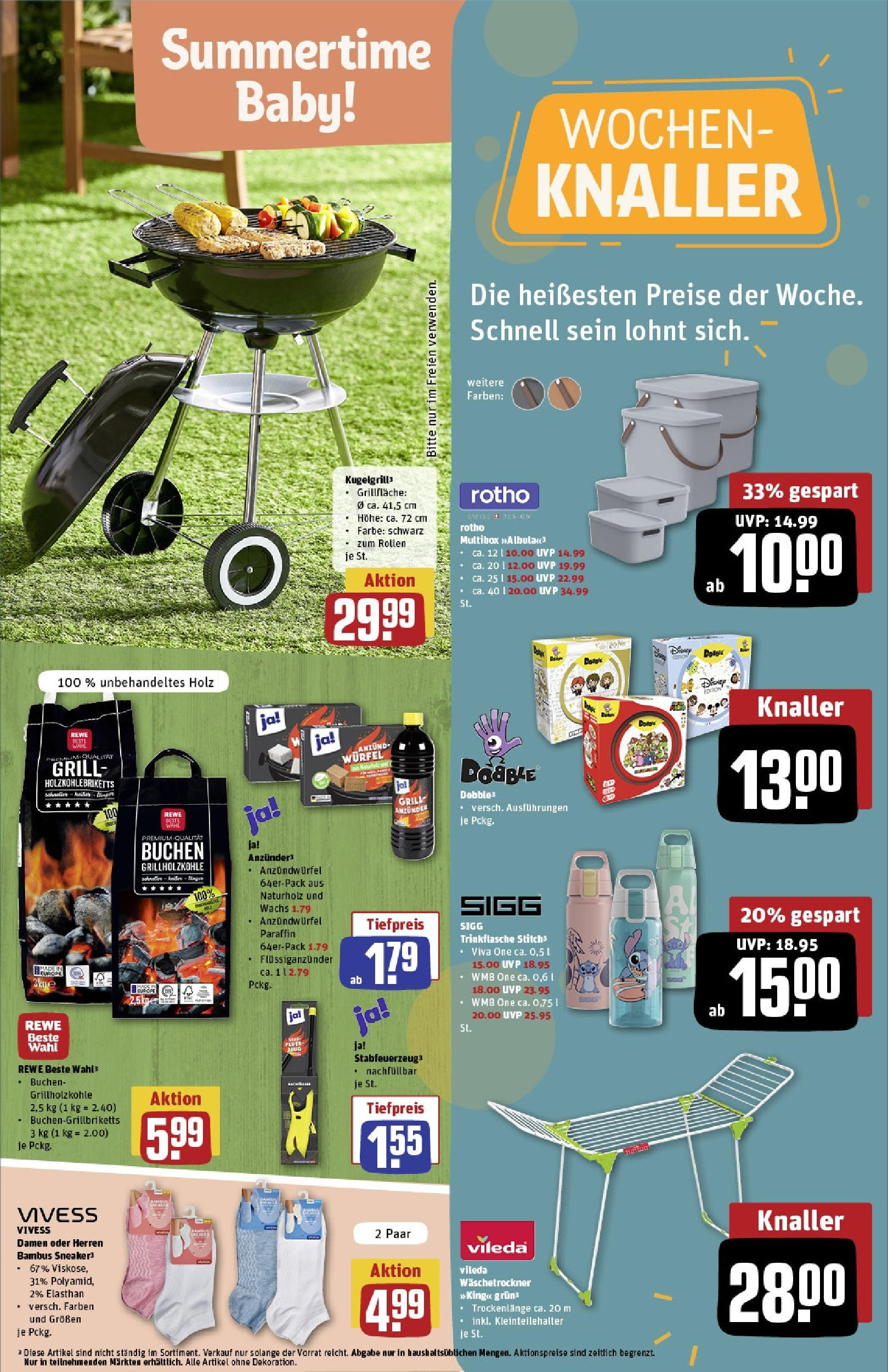 Rewe prospekt Chemnitz	 (ab 08.06.2025) zum Blättern » Angebote | Seite: 33 | Produkte: Grill, Box
