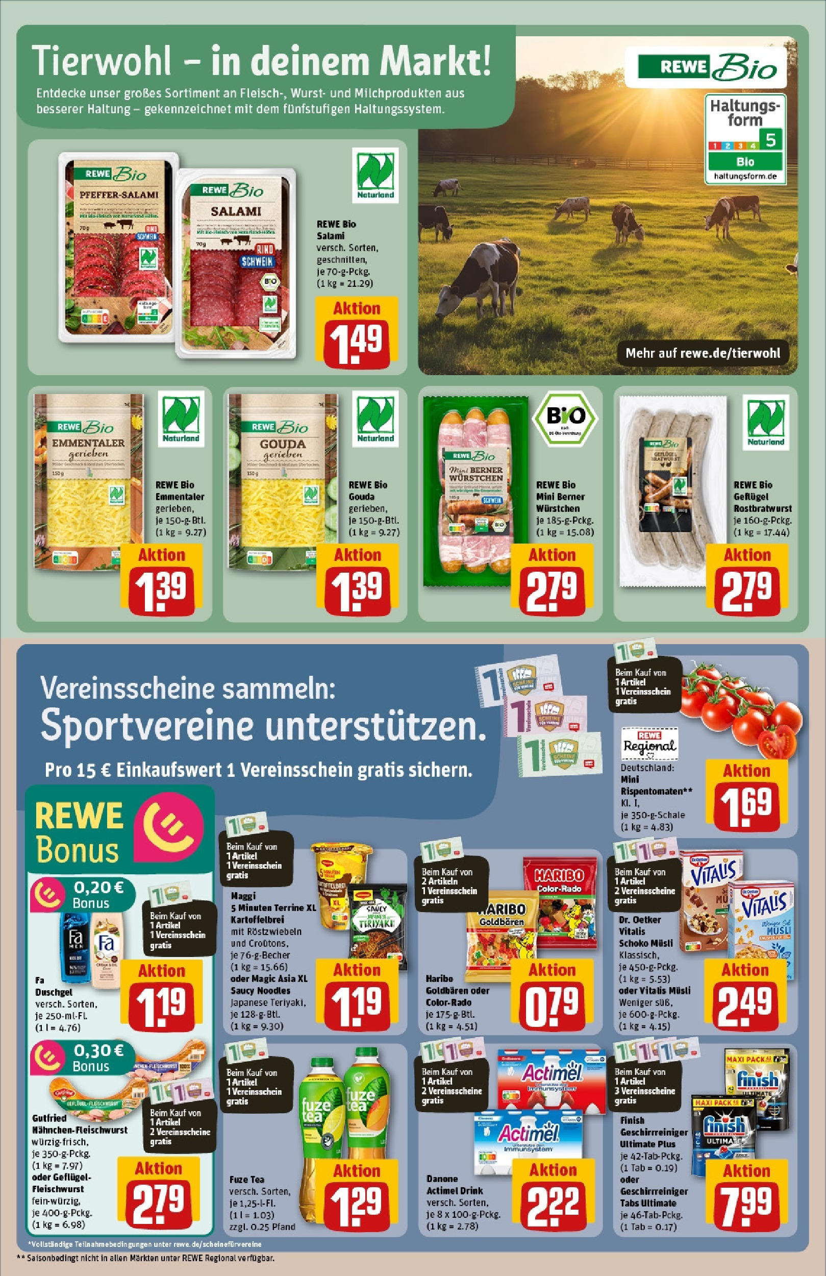 Rewe prospekt Chemnitz	 (ab 08.06.2025) zum Blättern » Angebote | Seite: 27 | Produkte: Actimel, Maggi, Haribo, Finish