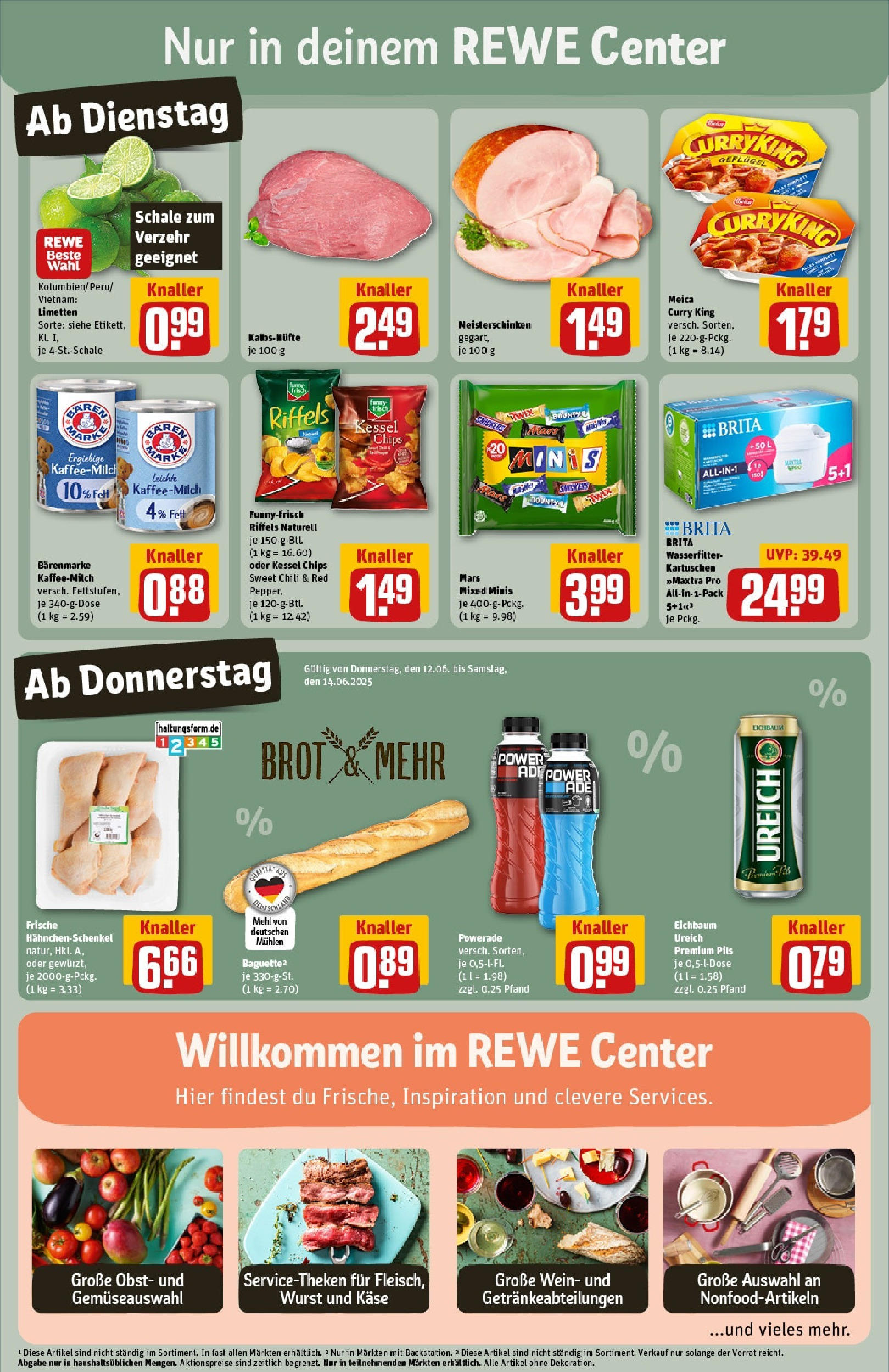 REWE Prospekt ab 08.06.2025 zum Blättern » Angebote | Seite: 3 | Produkte: Limetten, Pils, Chili, Chips