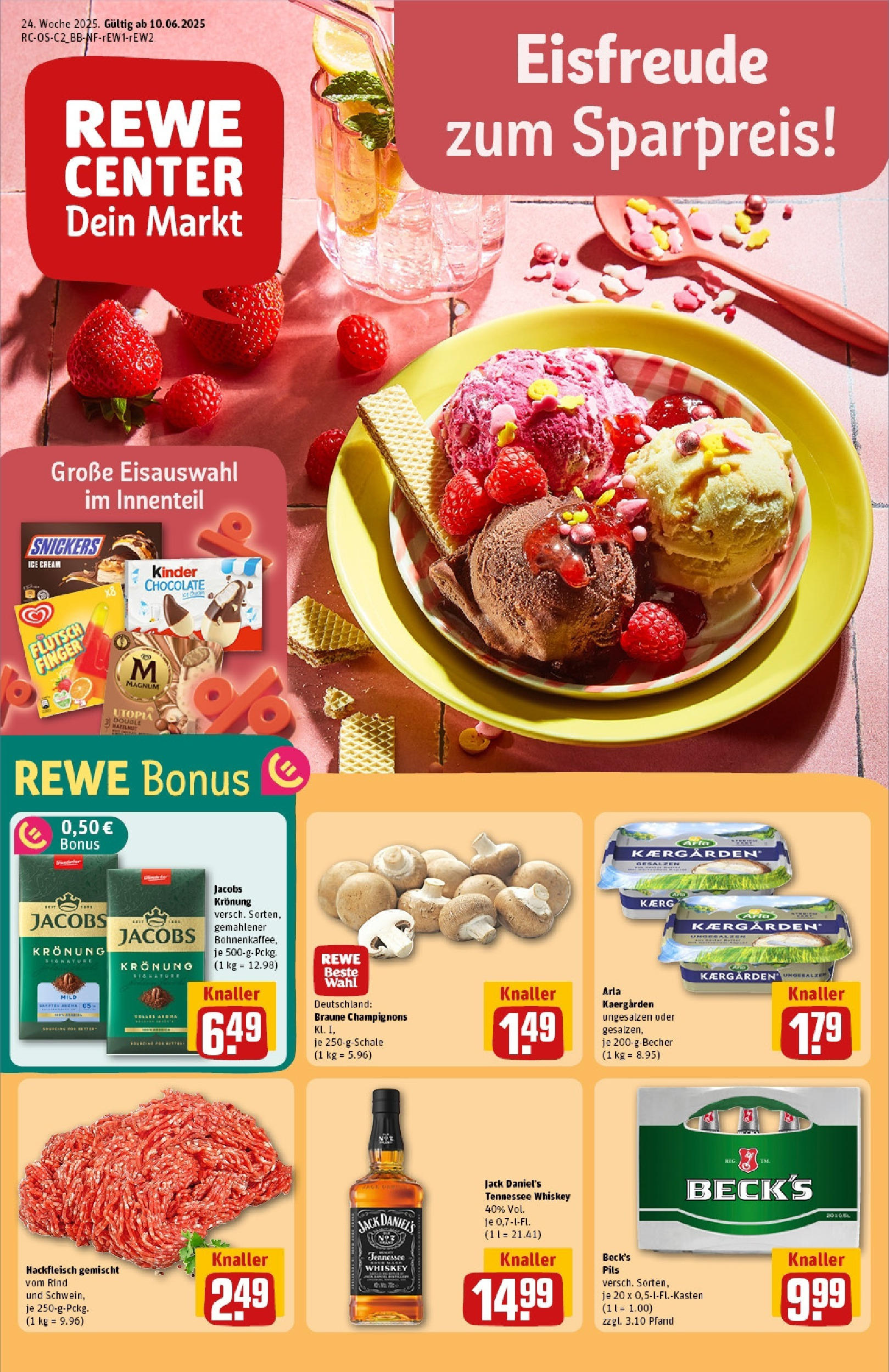 REWE Prospekt ab 08.06.2025 nächste Woche - Prospekt Wernigerode Vorschau von dem Prospekt des Geschäftes Rewe, gültig ab dem 08.06.2025