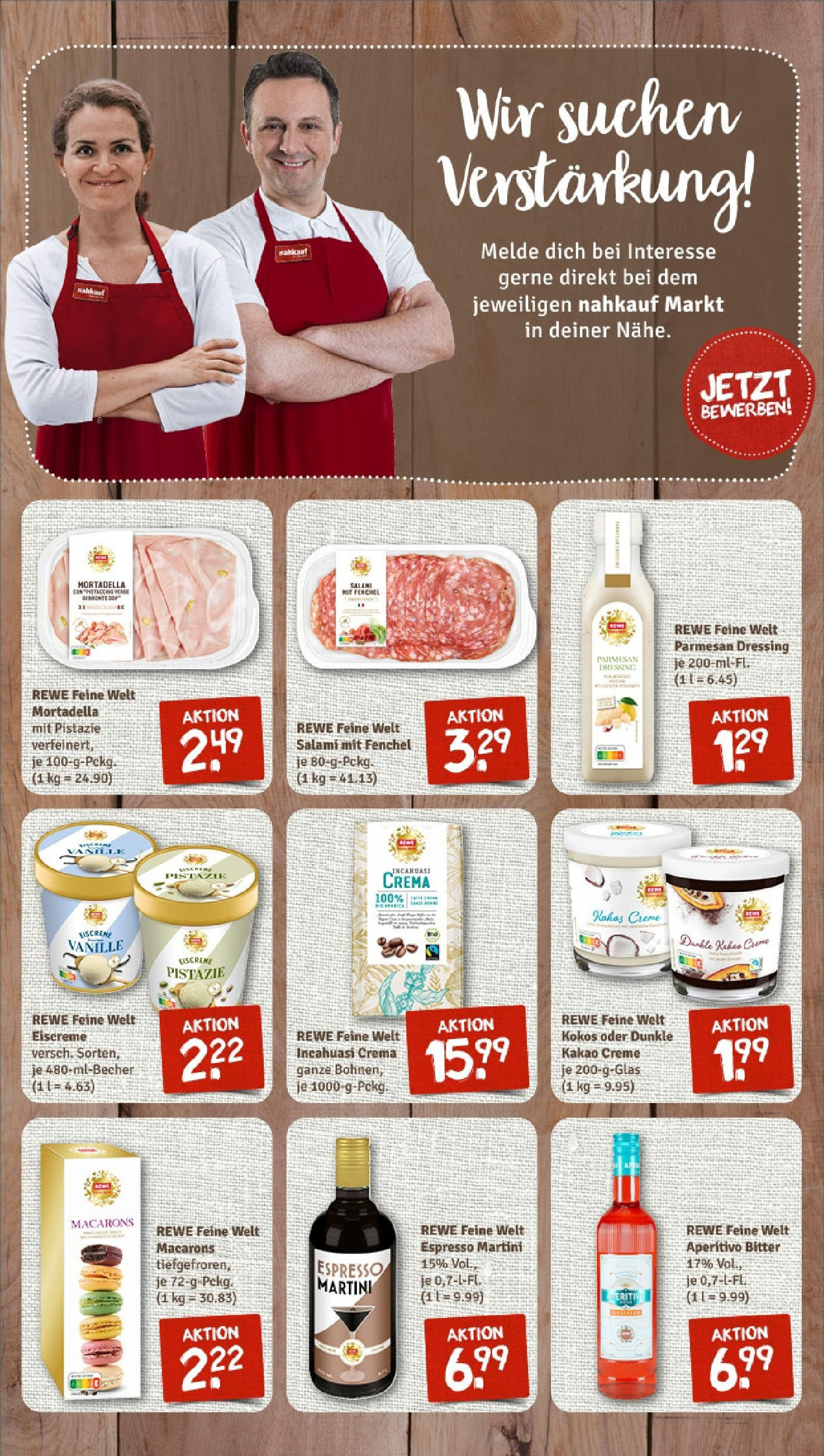 REWE Prospekt ab 08.06.2025 zum Blättern » Angebote | Seite: 7 | Produkte: Martini, Dressing, Eiscreme, Salami