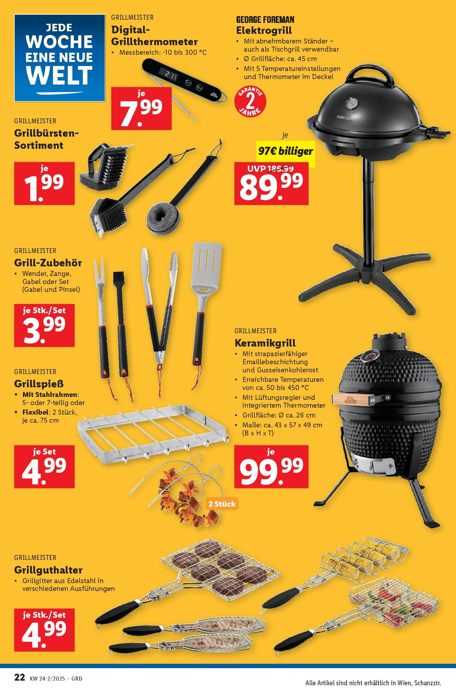Lidl Flugblatt - Wien ab 11.06.2025 - Angebote ab donnerstag | Seite: 24 | Produkte: Grill, Thermometer, Pinsel