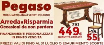 Prezzi validi fino al 31 luglio o esaurimento scorte