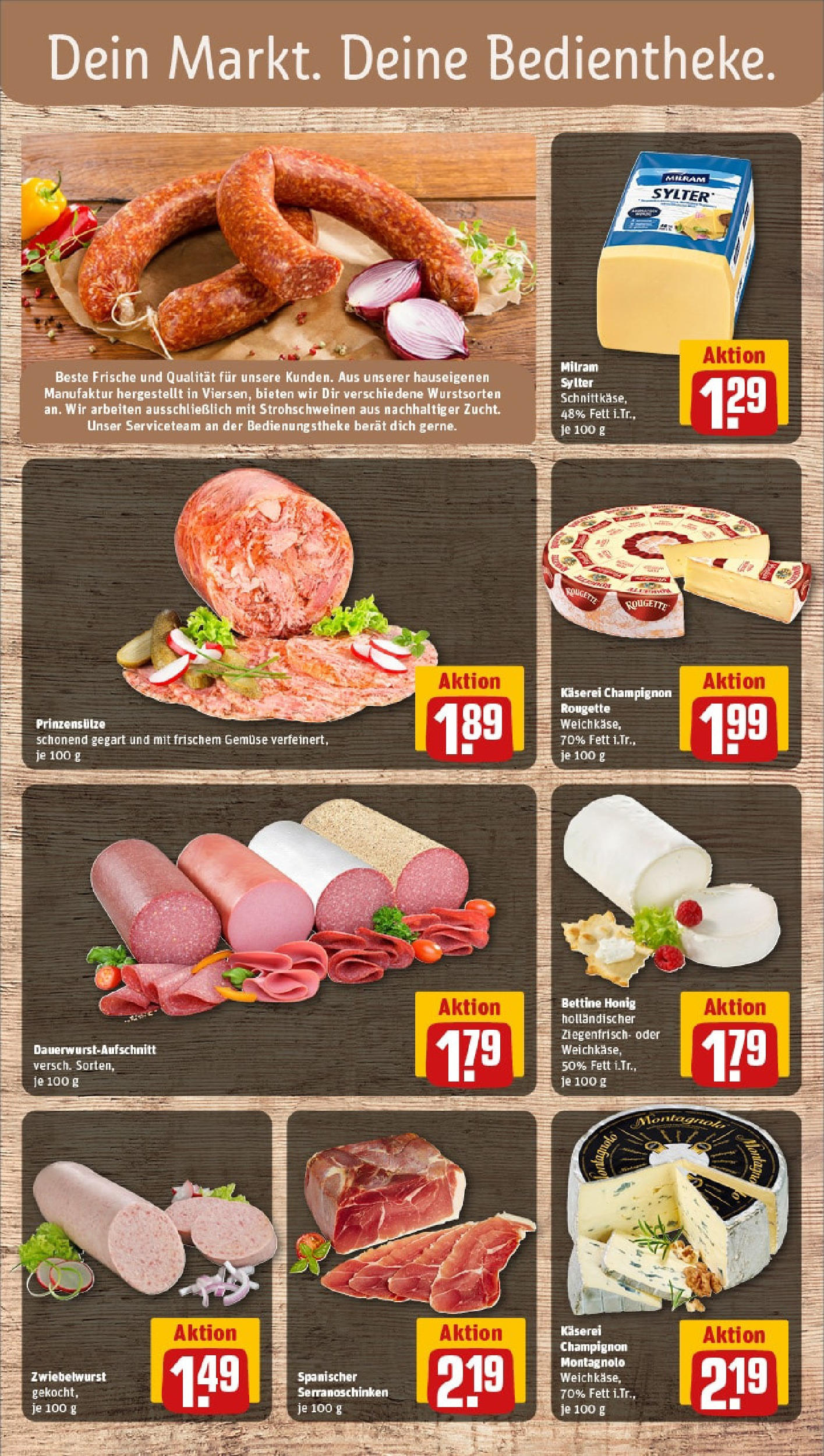 REWE Prospekt ab 08.06.2025 zum Blättern » Angebote | Seite: 9 | Produkte: Gemüse, Milram, Salami