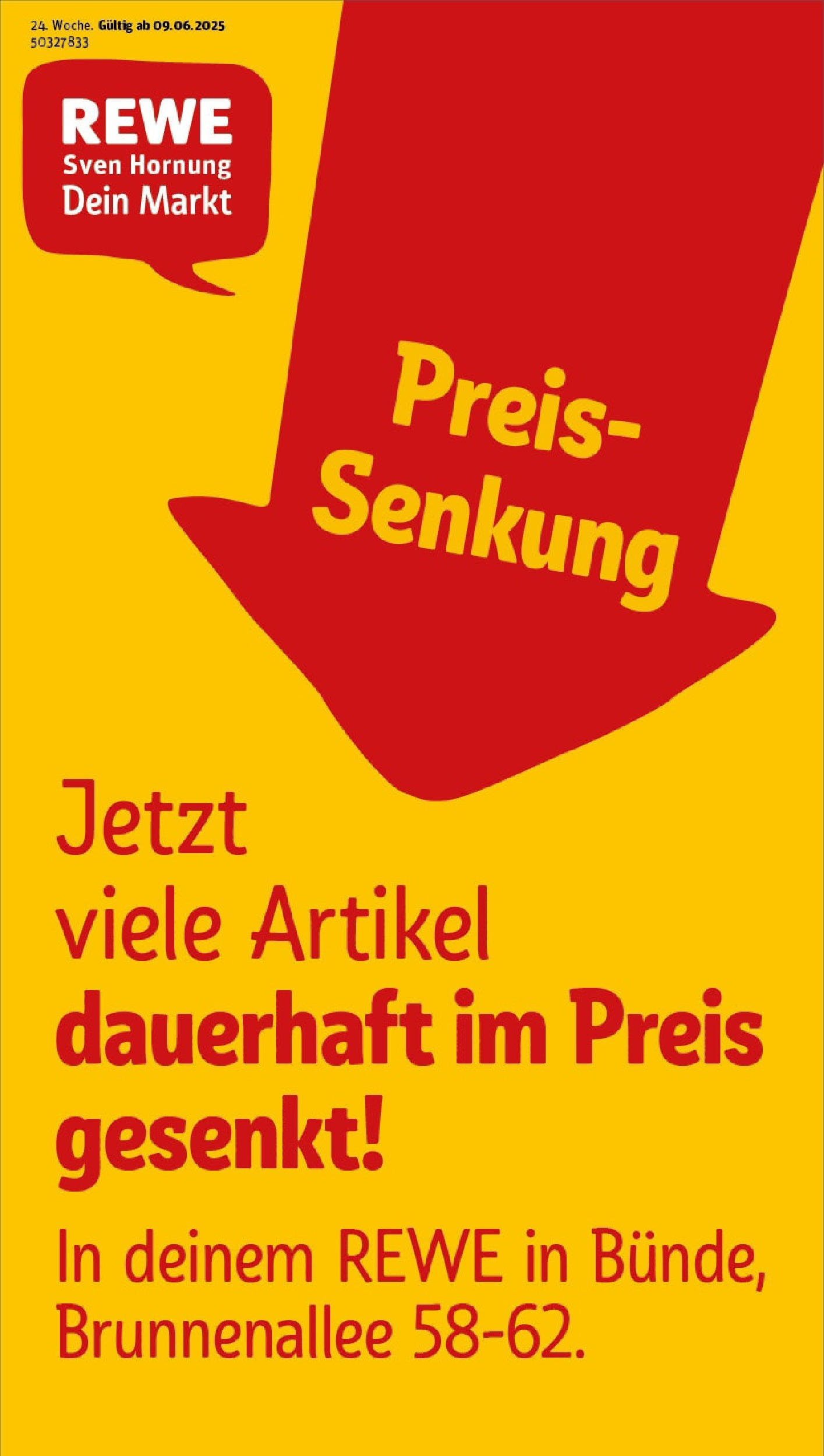 REWE Prospekt ab 08.06.2025 nächste Woche - Prospekt Bünde Vorschau von dem Prospekt des Geschäftes Rewe, gültig ab dem 08.06.2025