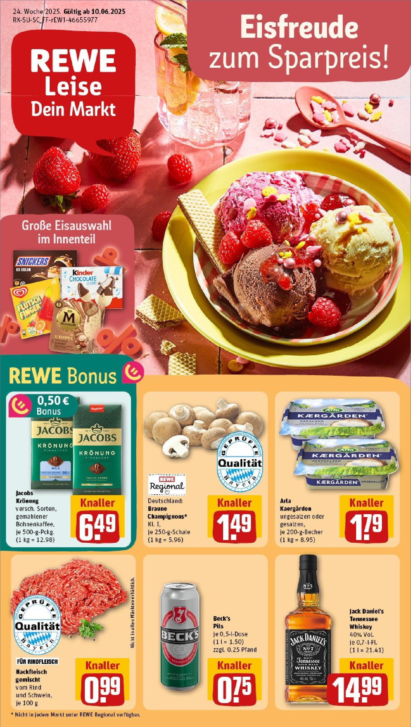 REWE Prospekt ab 08.06.2025 nächste Woche - Prospekt Augsburg Vorschau von dem Prospekt des Geschäftes Rewe, gültig ab dem 08.06.2025