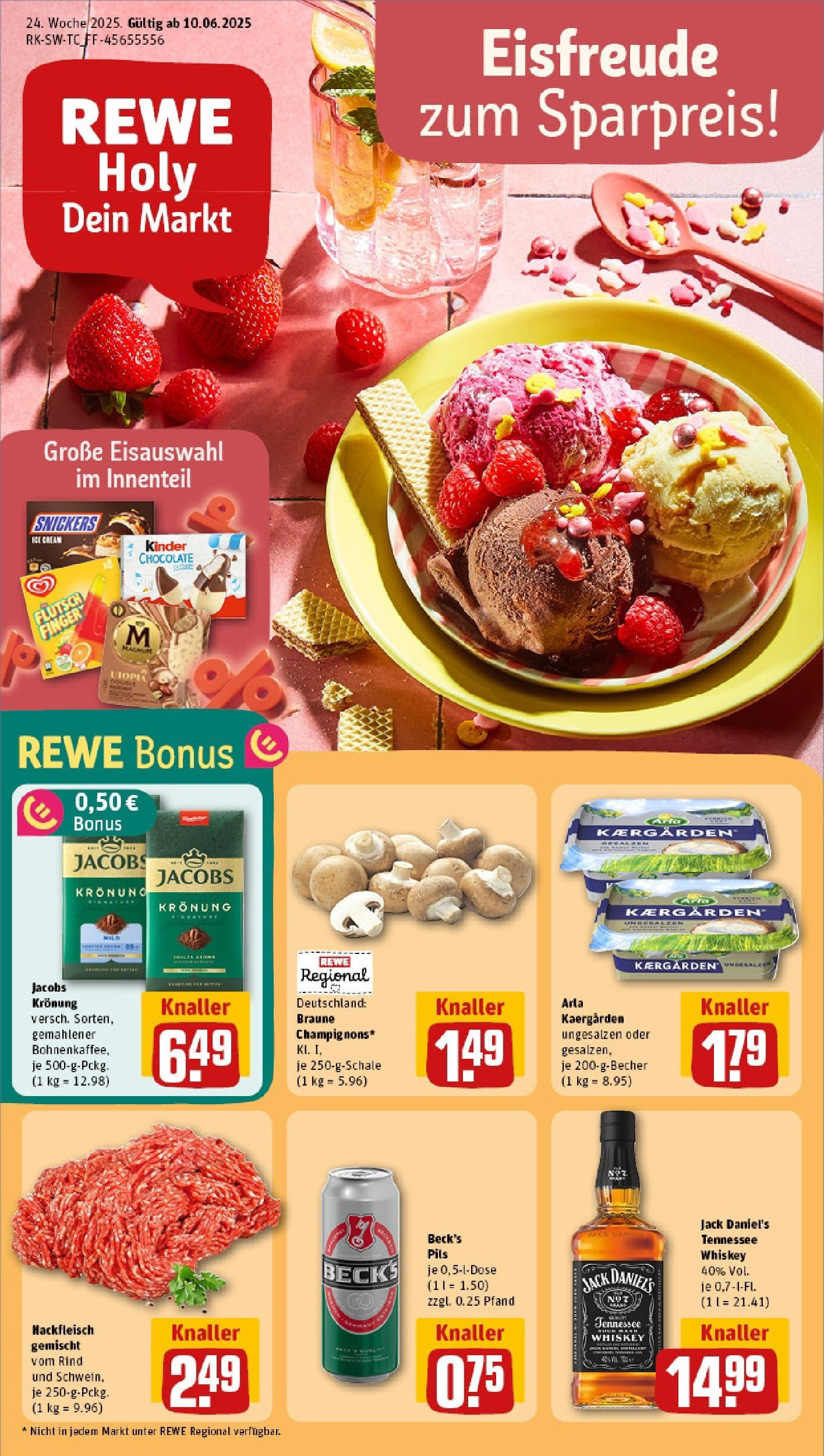 REWE Prospekt ab 08.06.2025 nächste Woche - Prospekt Ulm Vorschau von dem Prospekt des Geschäftes Rewe, gültig ab dem 08.06.2025