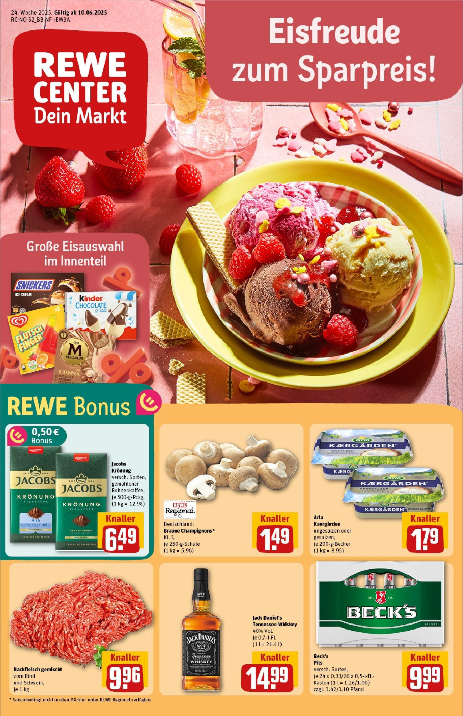 REWE Prospekt ab 08.06.2025 nächste Woche - Prospekt Geesthacht Vorschau von dem Prospekt des Geschäftes Rewe, gültig ab dem 08.06.2025