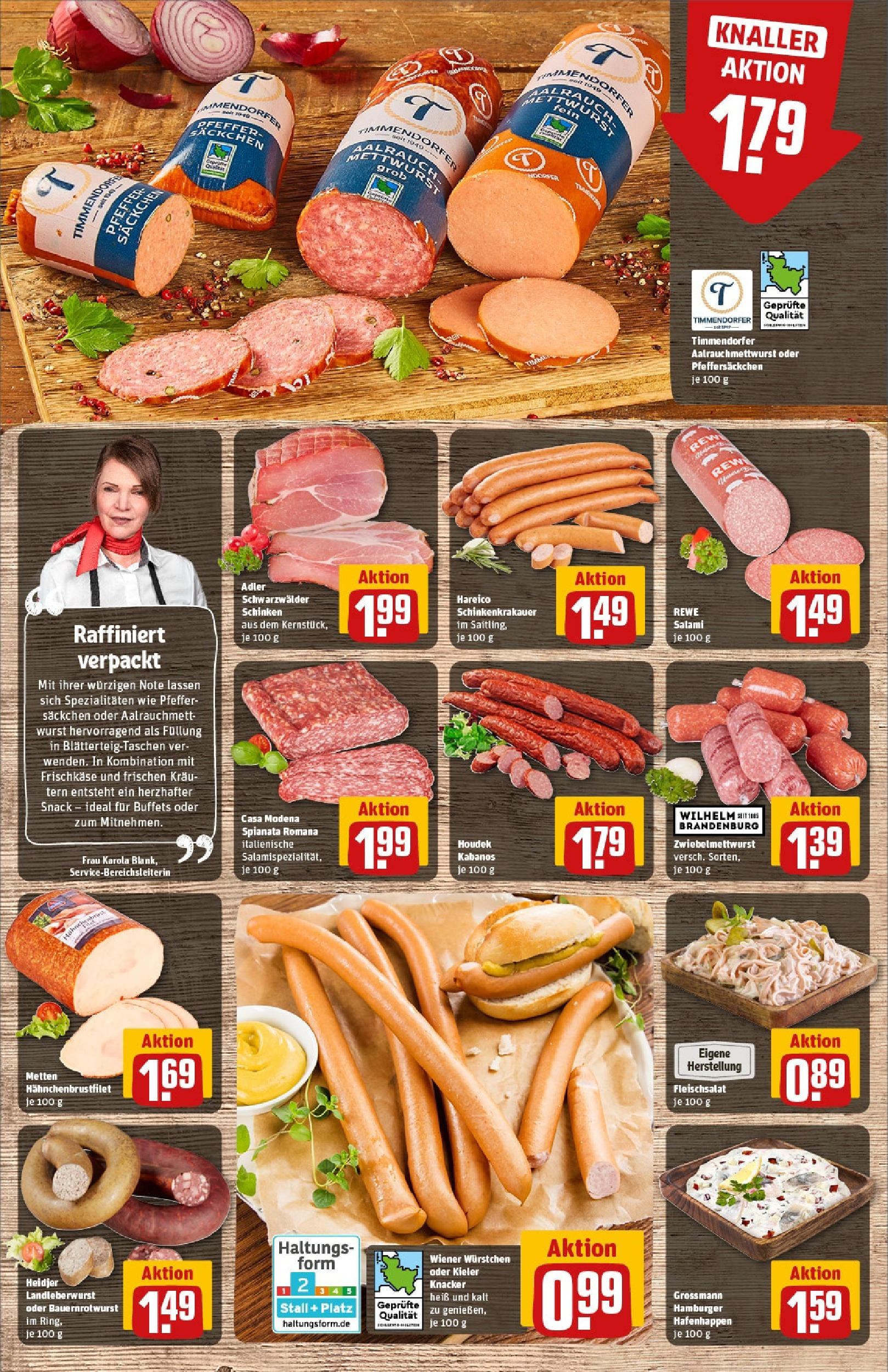REWE Prospekt ab 08.06.2025 zum Blättern » Angebote | Seite: 10 | Produkte: Wiener wurstchen, Pfeffer, Schinken, Frischkase