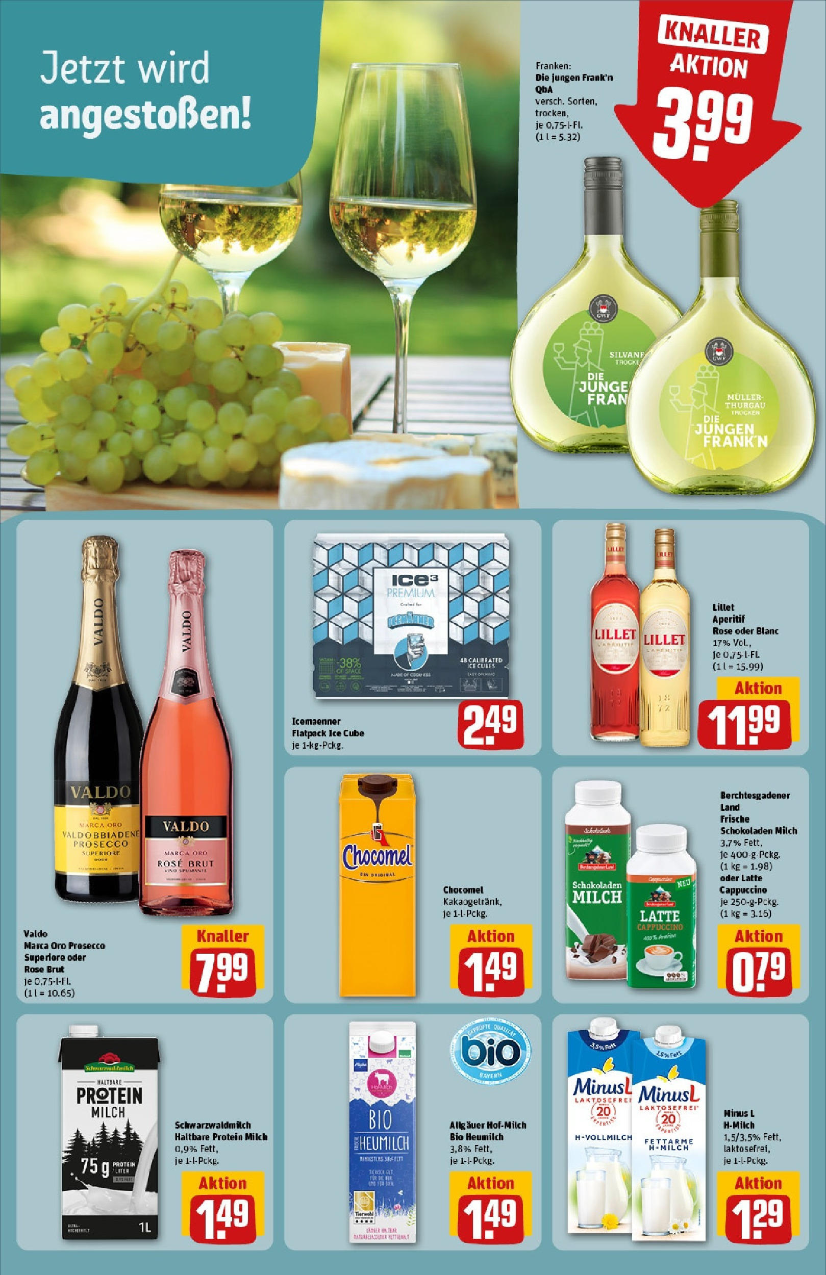 REWE Prospekt ab 08.06.2025 zum Blättern » Angebote | Seite: 20 | Produkte: Milch, Lillet, Prosecco, Chocomel