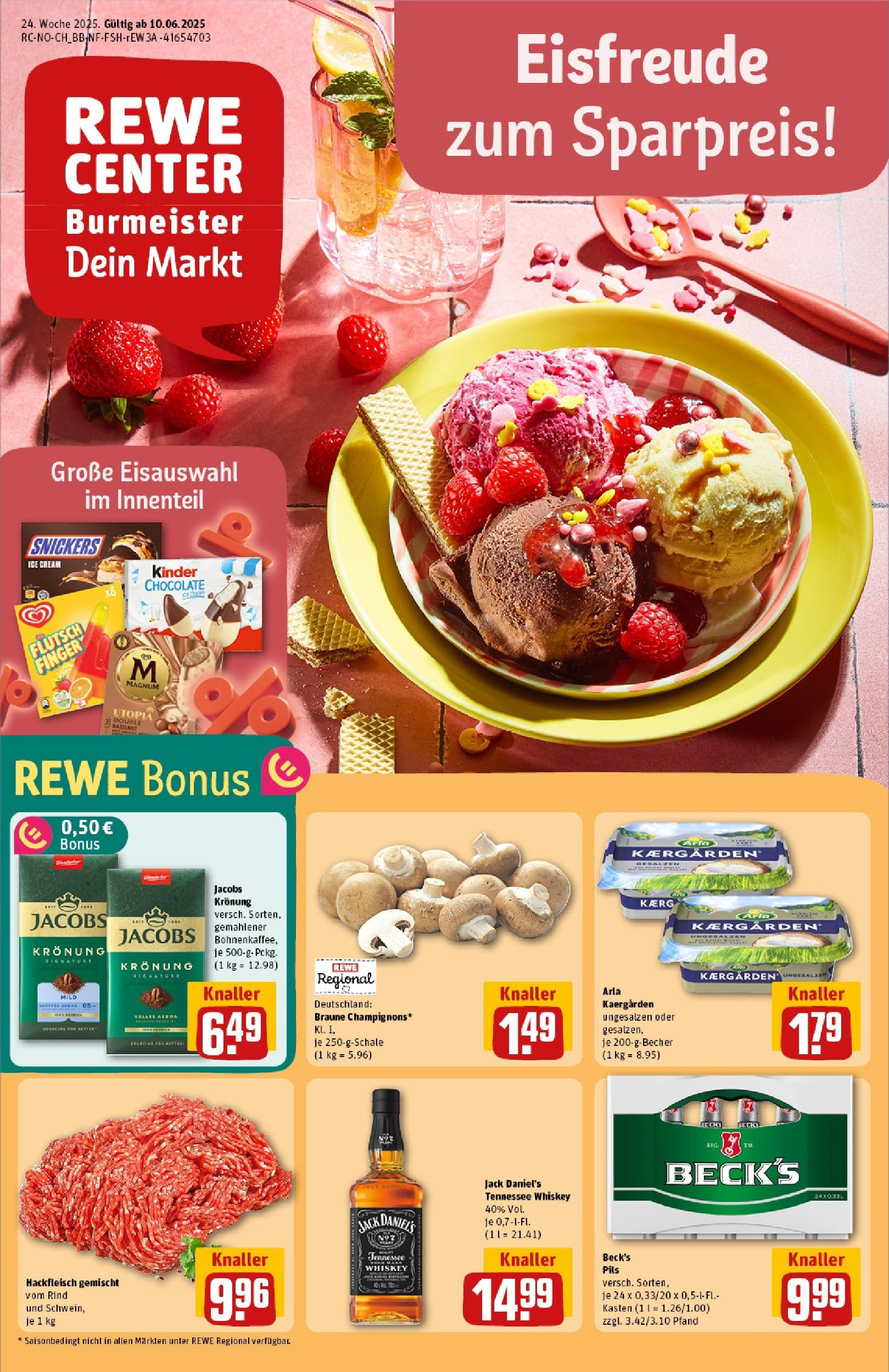 REWE Prospekt ab 08.06.2025 nächste Woche - Prospekt Buxtehude Vorschau von dem Prospekt des Geschäftes Rewe, gültig ab dem 08.06.2025