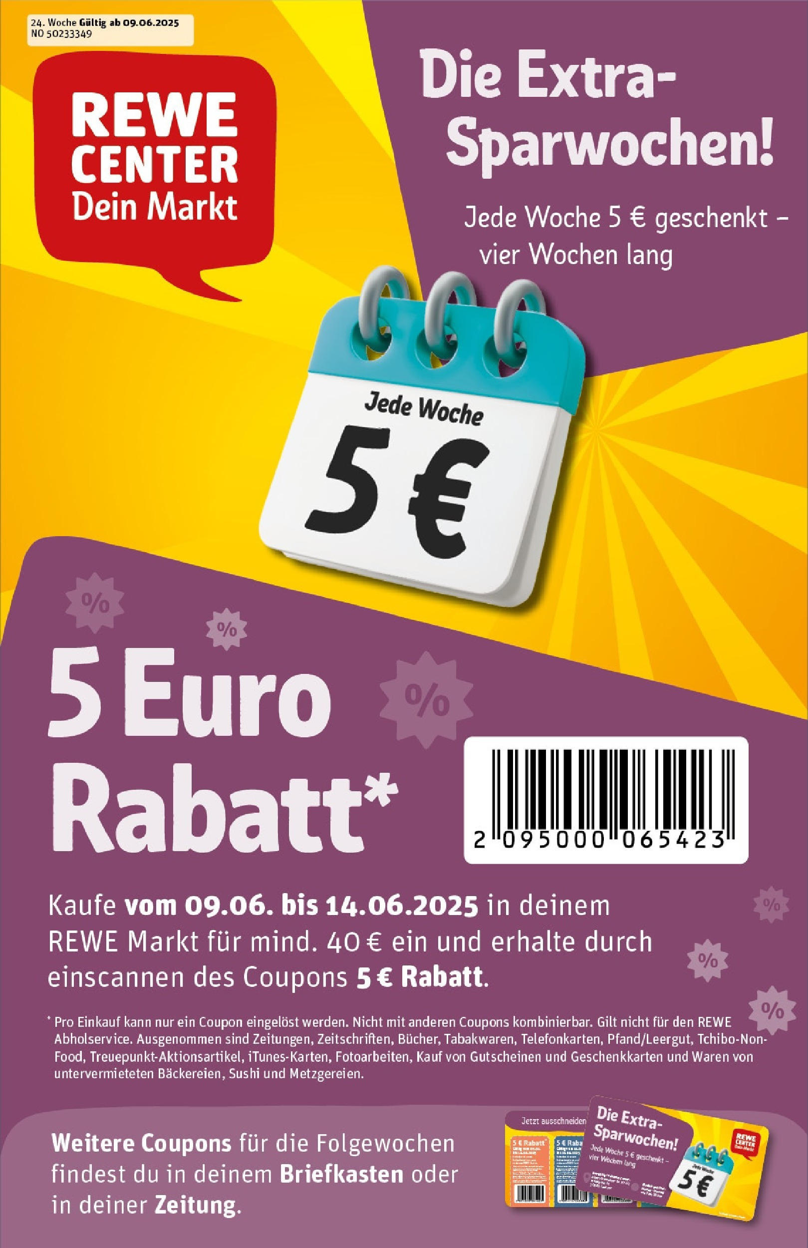 REWE Prospekt ab 08.06.2025 nächste Woche - Prospekt Salzgitter Vorschau von dem Prospekt des Geschäftes Rewe, gültig ab dem 08.06.2025