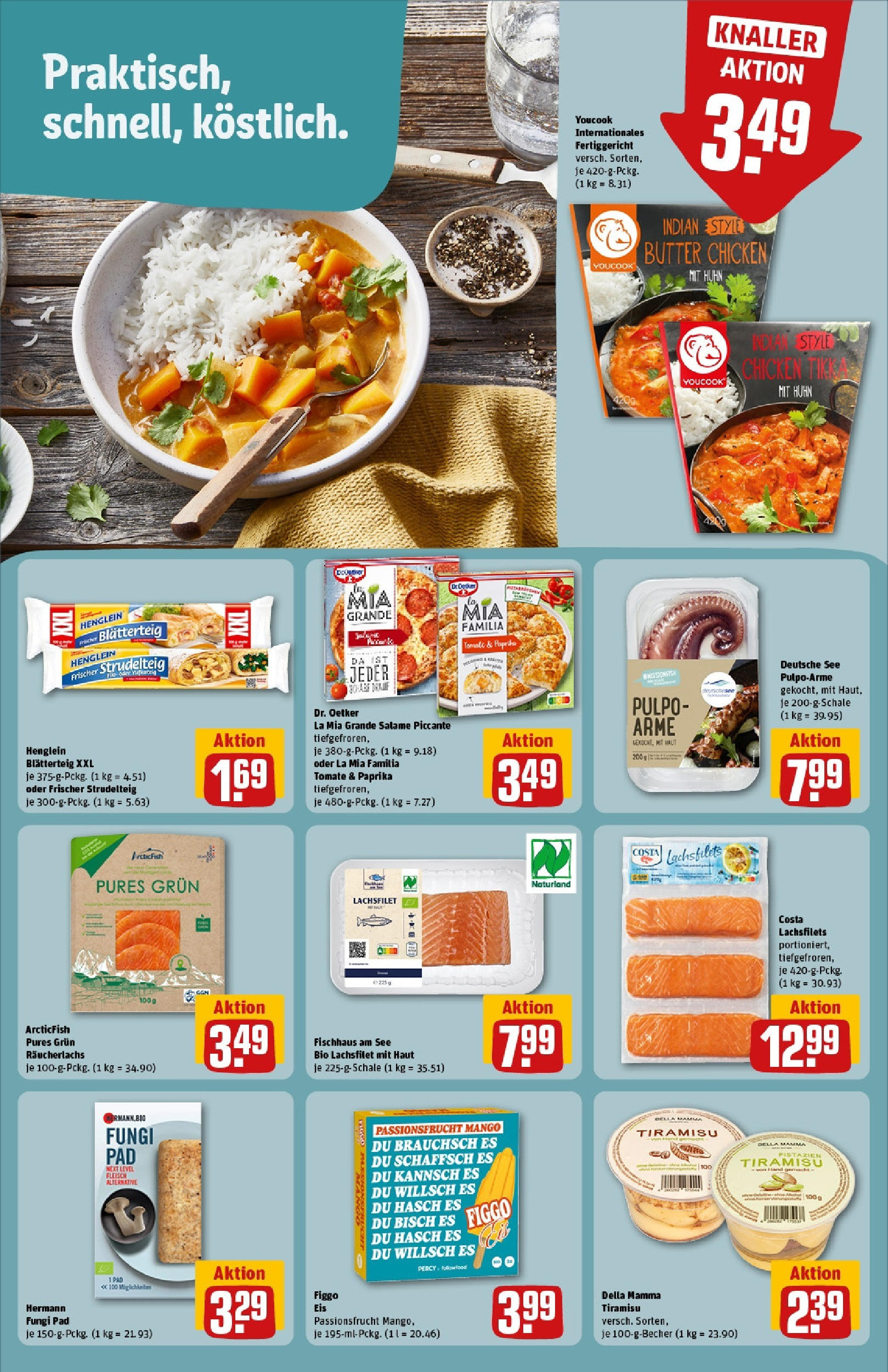 REWE Prospekt ab 08.06.2025 zum Blättern » Angebote | Seite: 17 | Produkte: Youcook, Paprika, Mango, Pizza