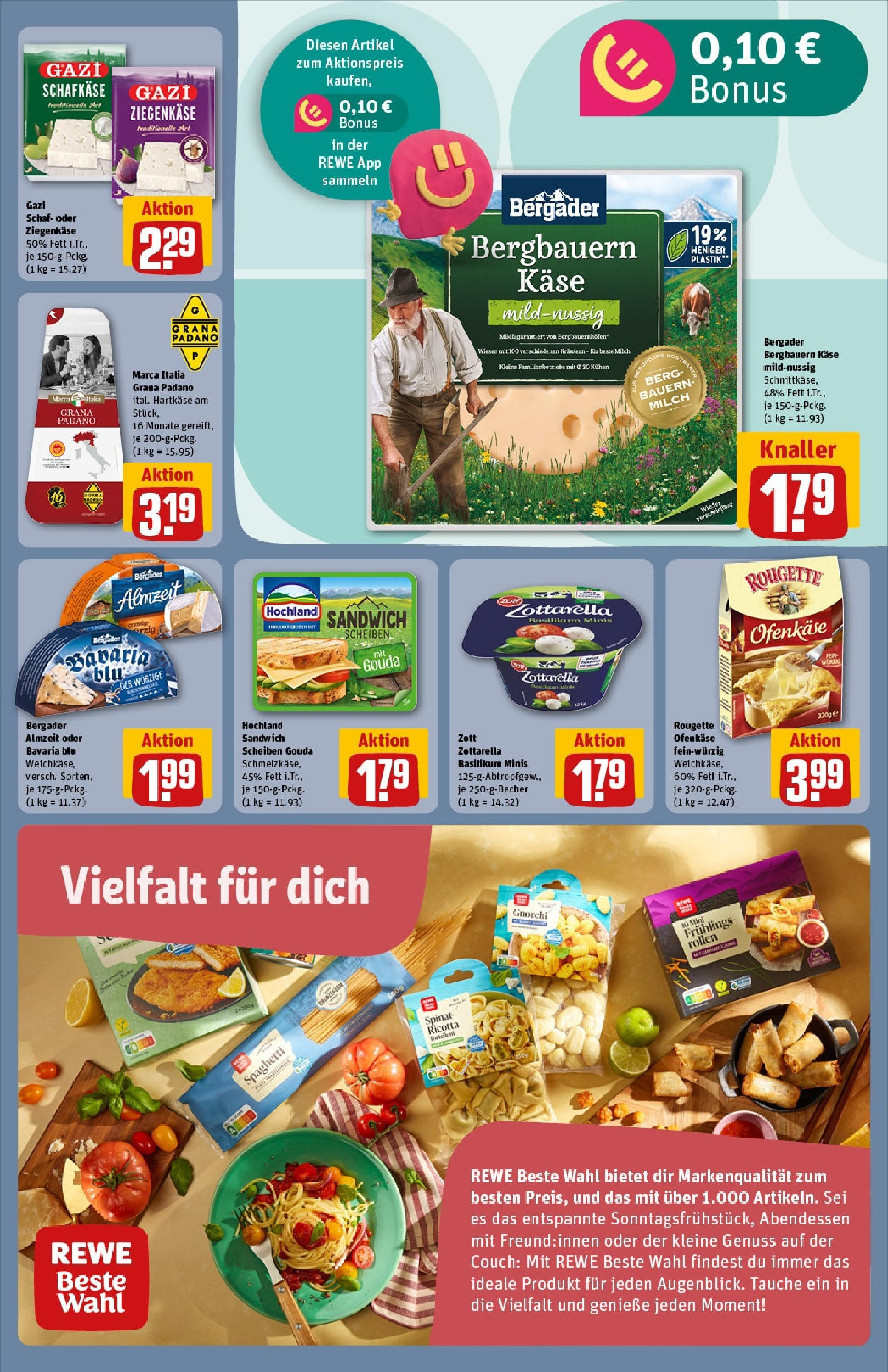 REWE Prospekt ab 08.06.2025 zum Blättern » Angebote | Seite: 13 | Produkte: Ofen, Mozzarella, Gouda, Rougette ofenkase