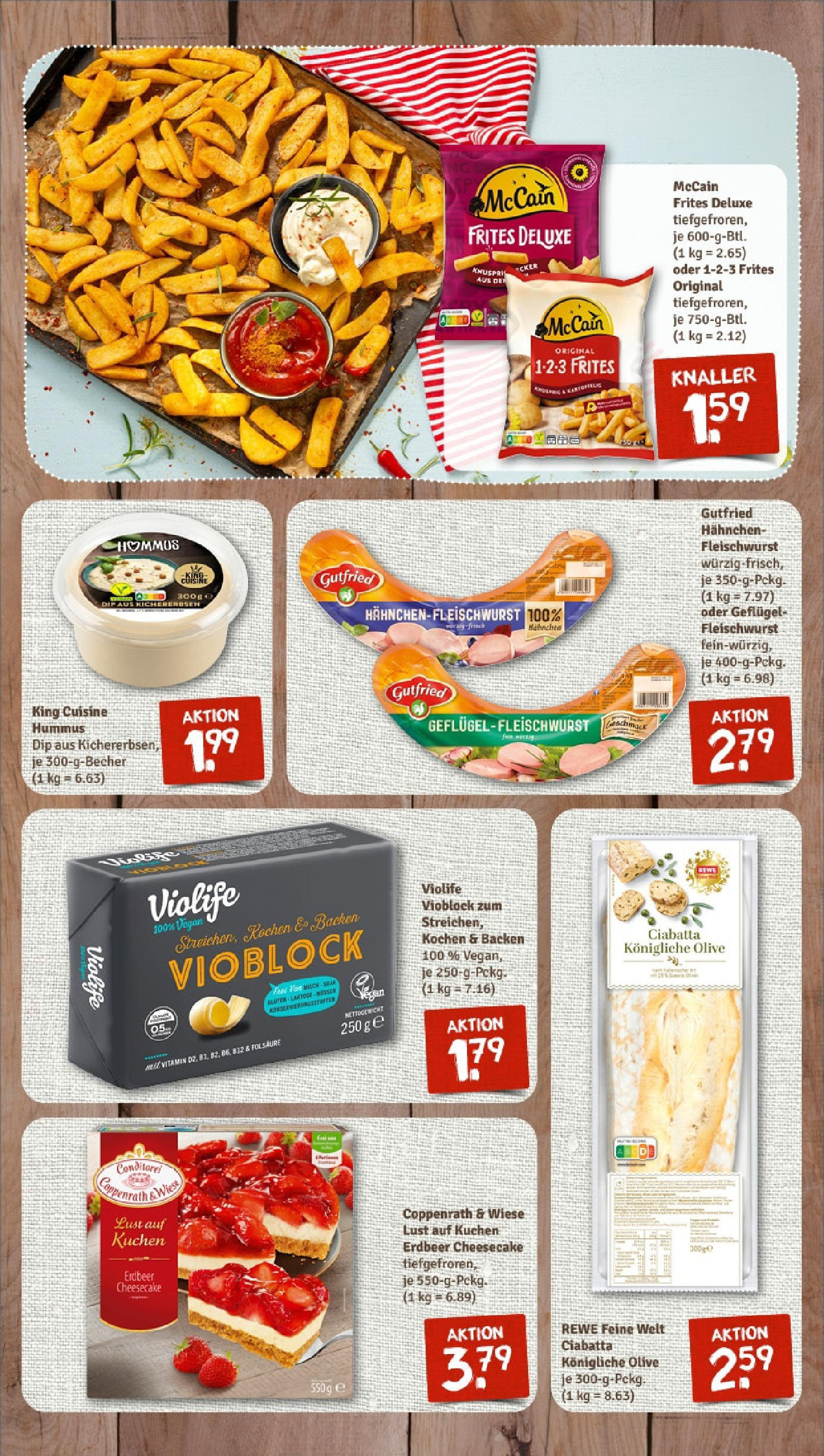 REWE Prospekt ab 08.06.2025 zum Blättern » Angebote | Seite: 7 | Produkte: Hahnchen, McCain, Kuchen