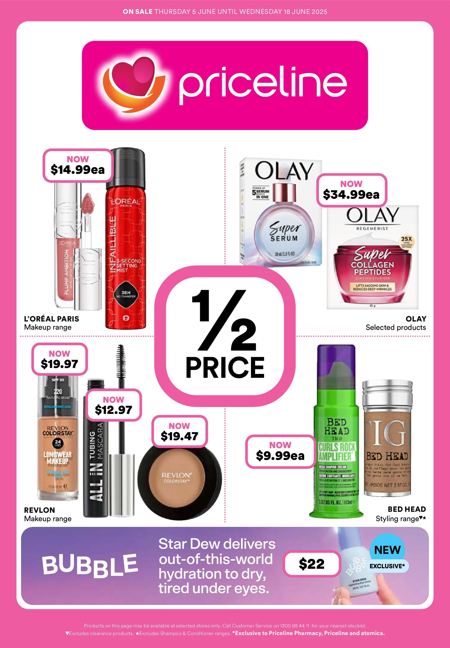 Priceline Pharmacy  Catalogue  - 04/06/2025 > weekly / monthly specials | Page: 2 | Products: Powder, Pince de crabe, Coat, Svinjski but