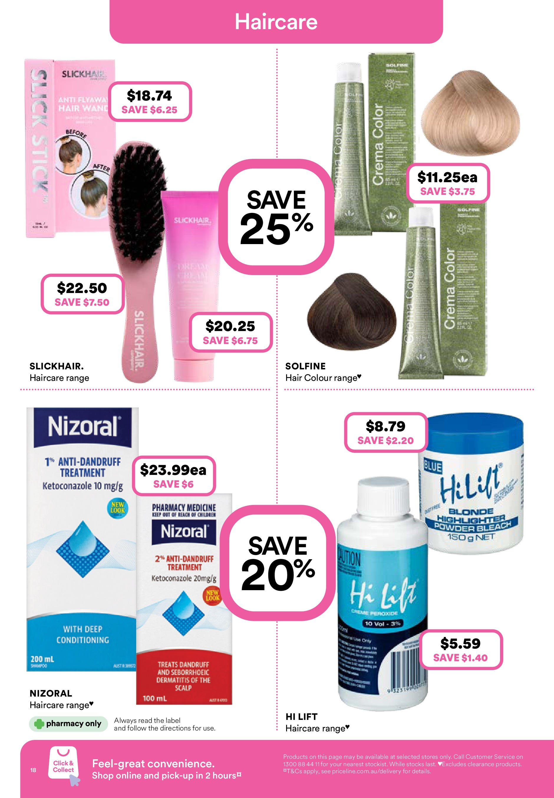 Priceline Pharmacy  Catalogue  - 04/06/2025 > weekly / monthly specials | Page: 19 | Products: Deodorant, Peach, Eyebrow, Hair removal