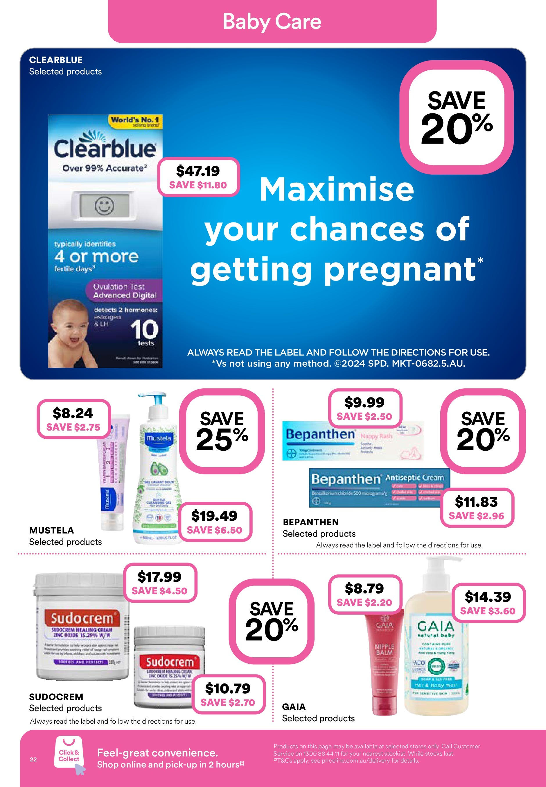 Priceline Pharmacy  Catalogue  - 04/06/2025 > weekly / monthly specials | Page: 23 | Products: Light, Underwear