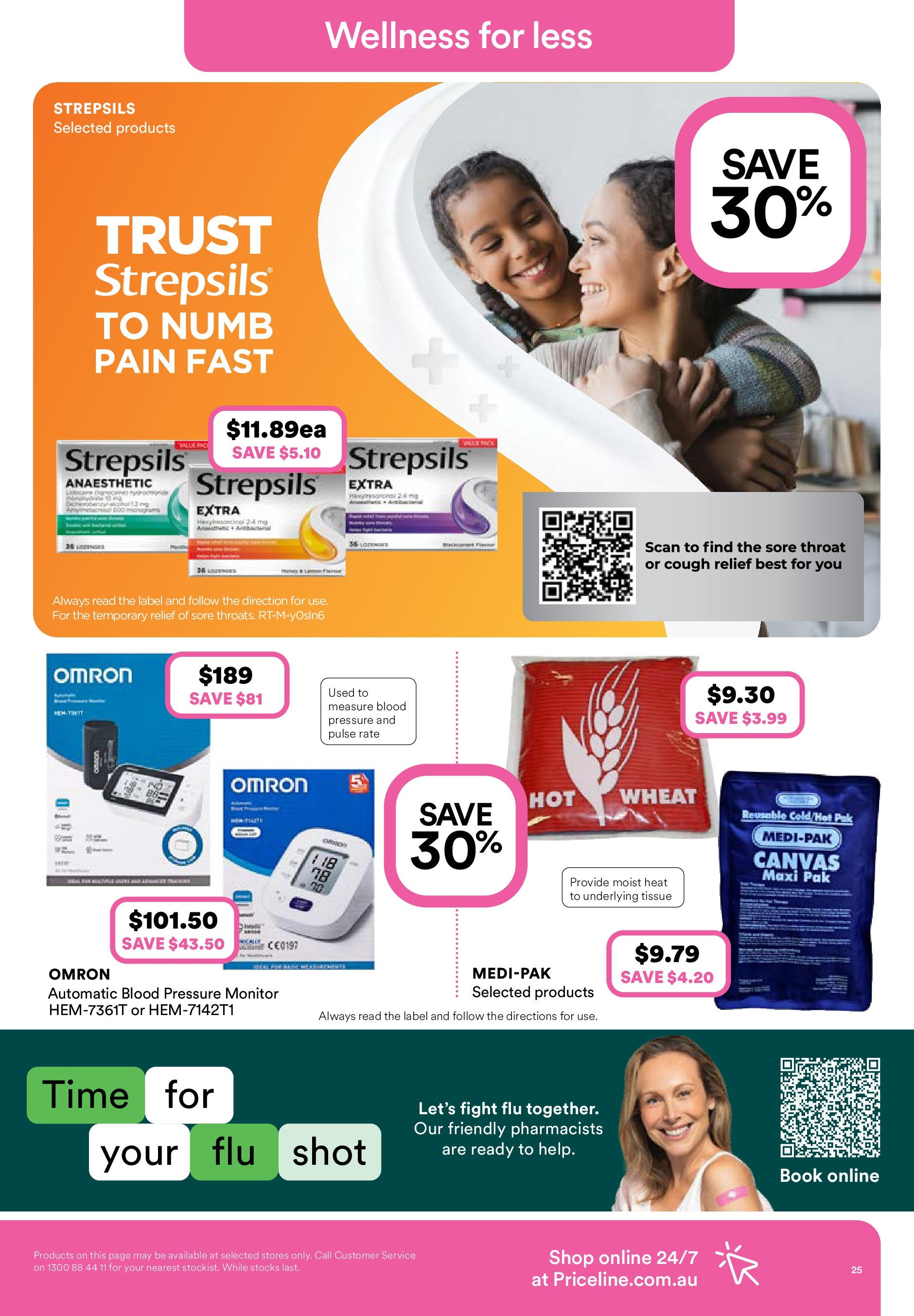 Priceline Pharmacy  Catalogue  - 04/06/2025 > weekly / monthly specials | Page: 26 | Products: Pince de crabe, Sinus, Tablets, Pain relief