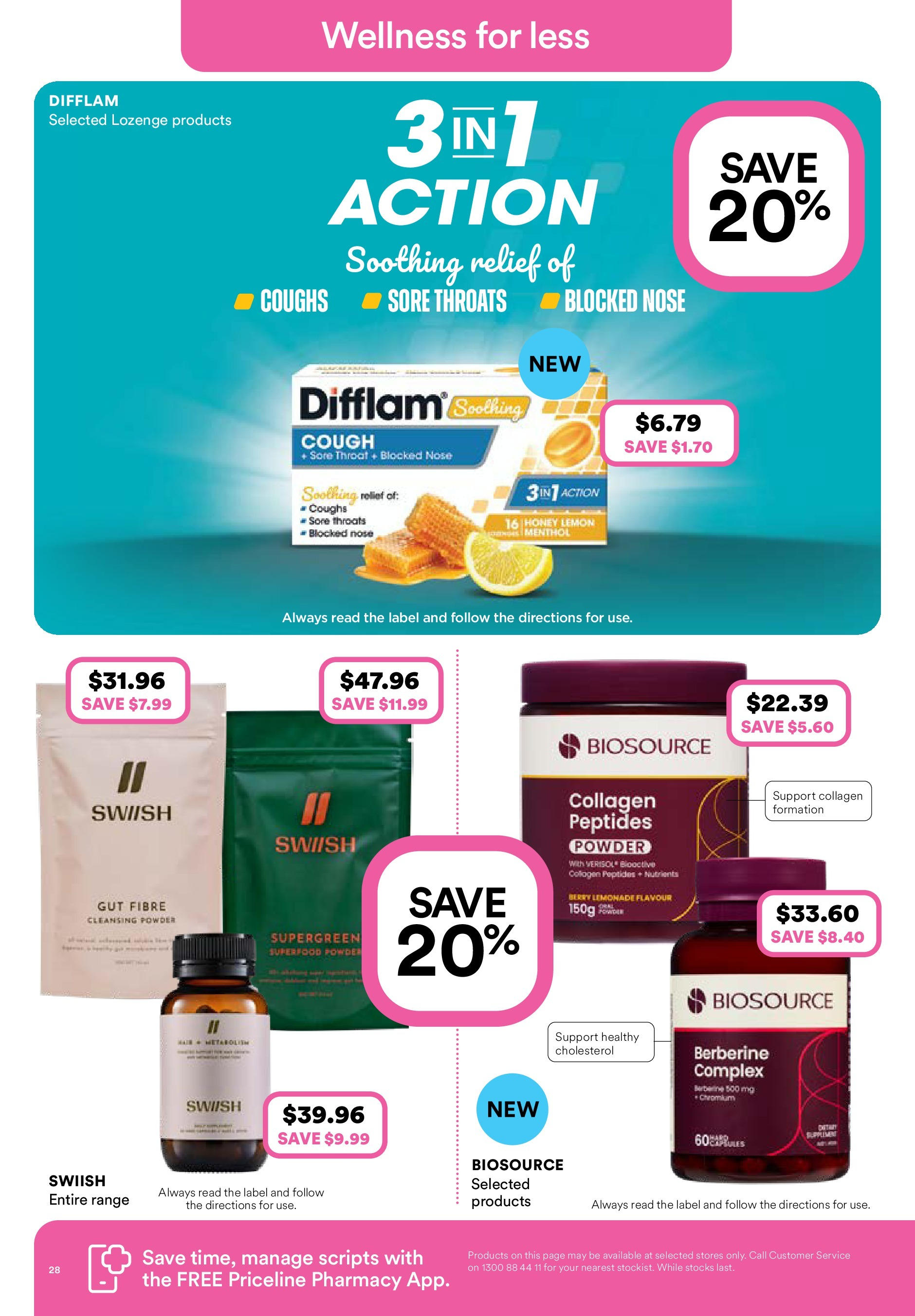 Priceline Pharmacy  Catalogue  - 04/06/2025 > weekly / monthly specials | Page: 29 | Products: Pince de crabe, Nutrients, Treatment, Tablets