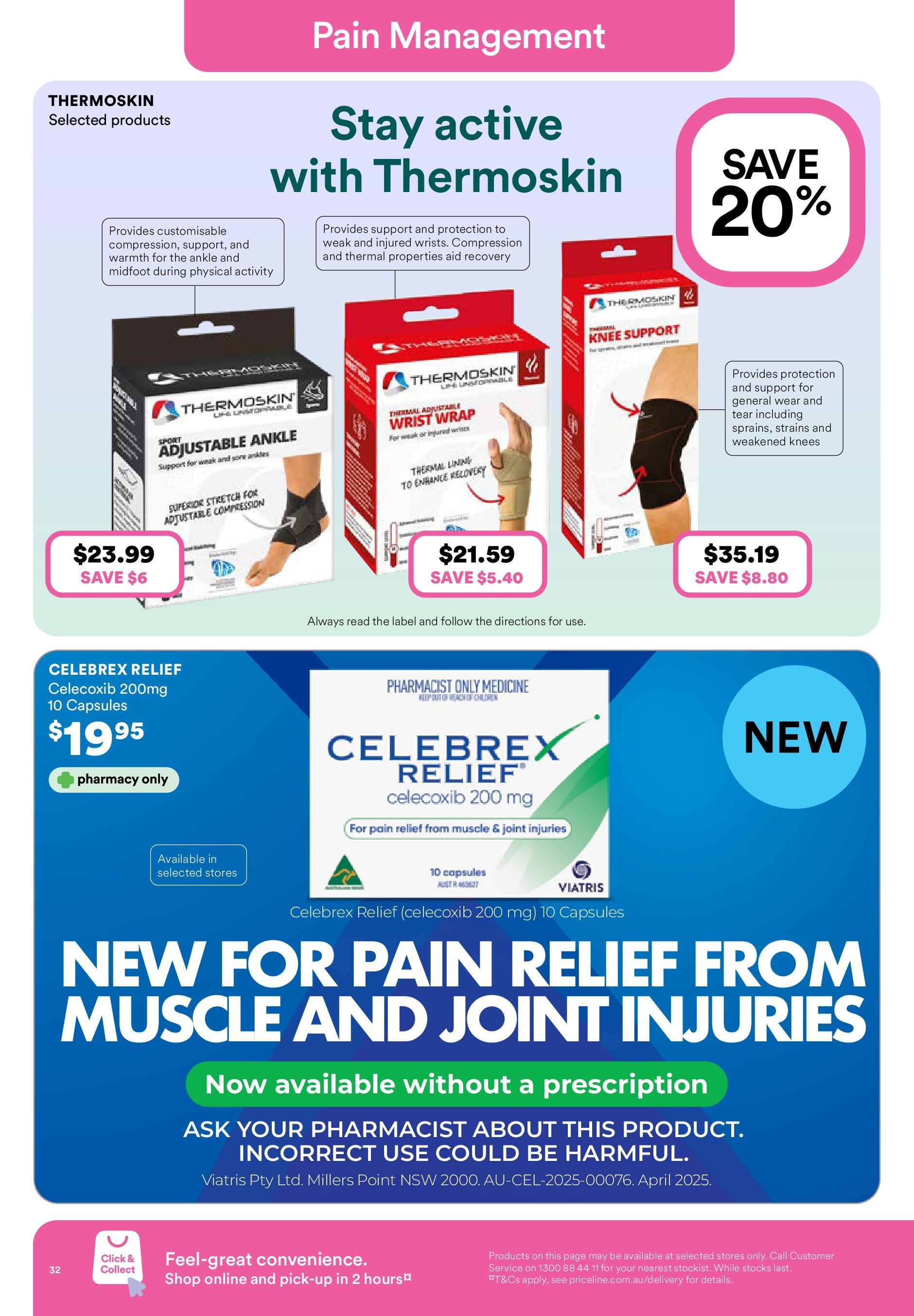 Priceline Pharmacy  Catalogue  - 04/06/2025 > weekly / monthly specials | Page: 33 | Products: Pain relief