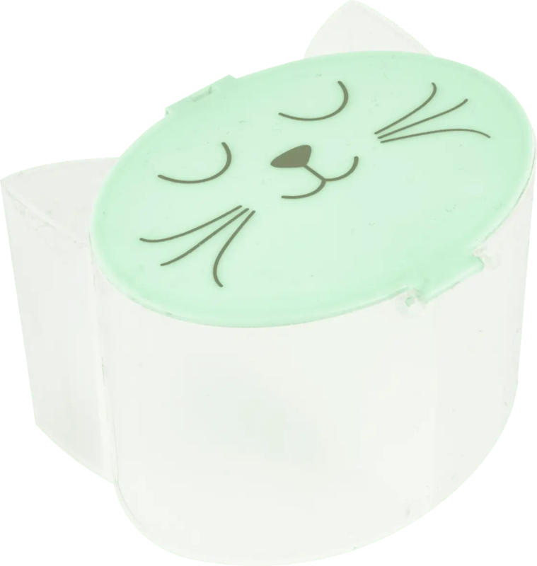 Stylex Pinselbecher Katze, mint (9,3x8,5x7 cm)
