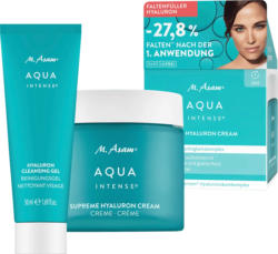 M. Asam Gesichtspflegeset Aqua Intense Hyaluron 2tlg, Gesichtscreme + Reinigungsgel