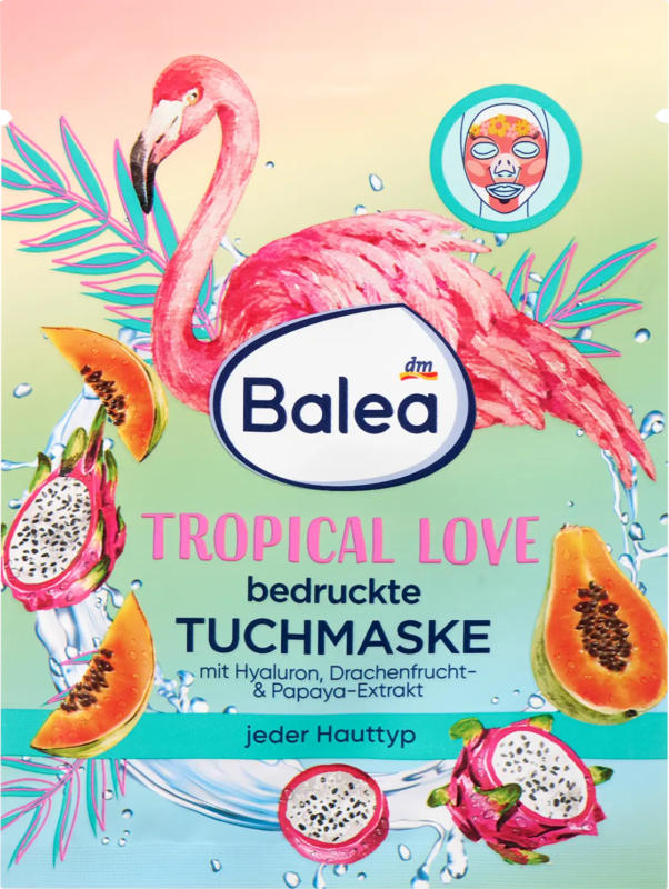 Balea Tuchmaske Tropical Love Flamingo