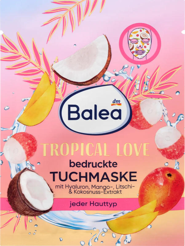 Balea Tuchmaske Tropical Love Früchte