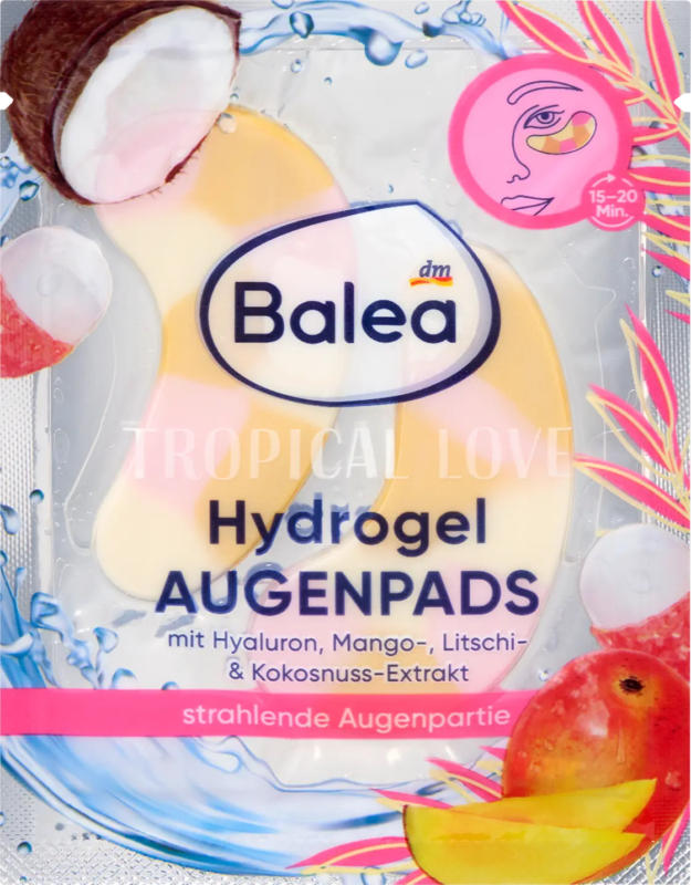 Balea Augenpads Tropical Love Früchte (1 Paar)