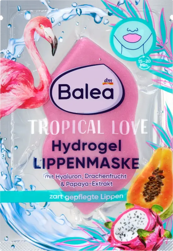 Balea Lippenmaske Tropical Love Flamingo