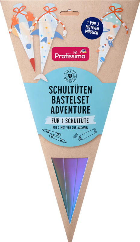 Profissimo Bastelset Schultüte, Space (68x20 cm)