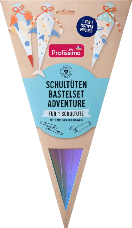 Profissimo Bastelset Schultüte, Space (40x20 cm)