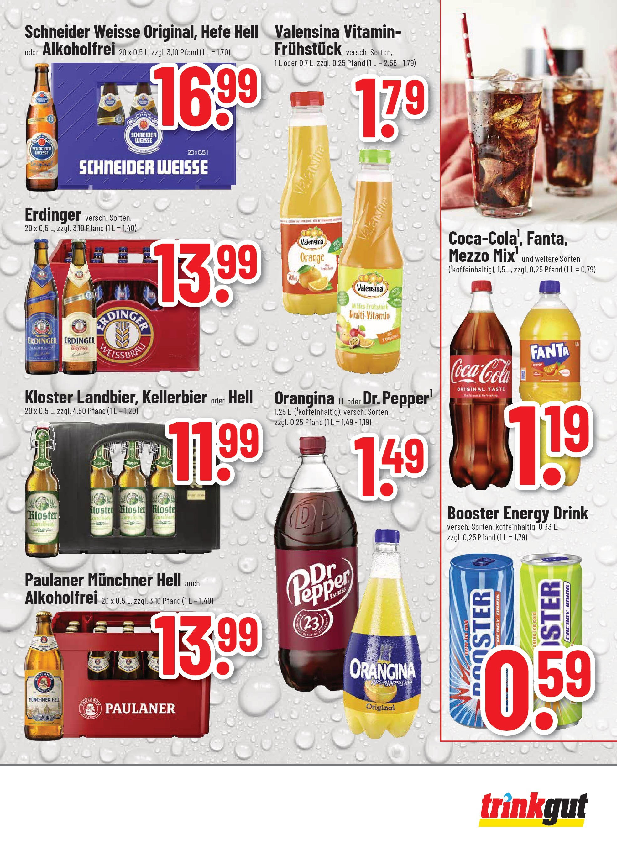 Trinkgut prospekt Worms	 (ab 08.06.2025) » Angebote online | Seite: 8 | Produkte: Coca cola, Erdinger, Cola, Paulaner