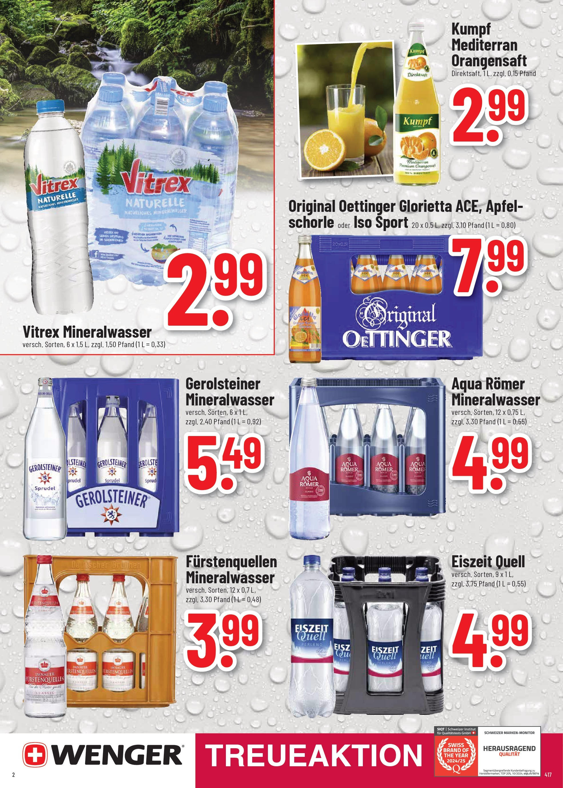 Trinkgut prospekt Weissach Im Tal	 (ab 08.06.2025) » Angebote online | Seite: 2 | Produkte: Äpfel, Oettinger, Mineralwasser, Gerolsteiner