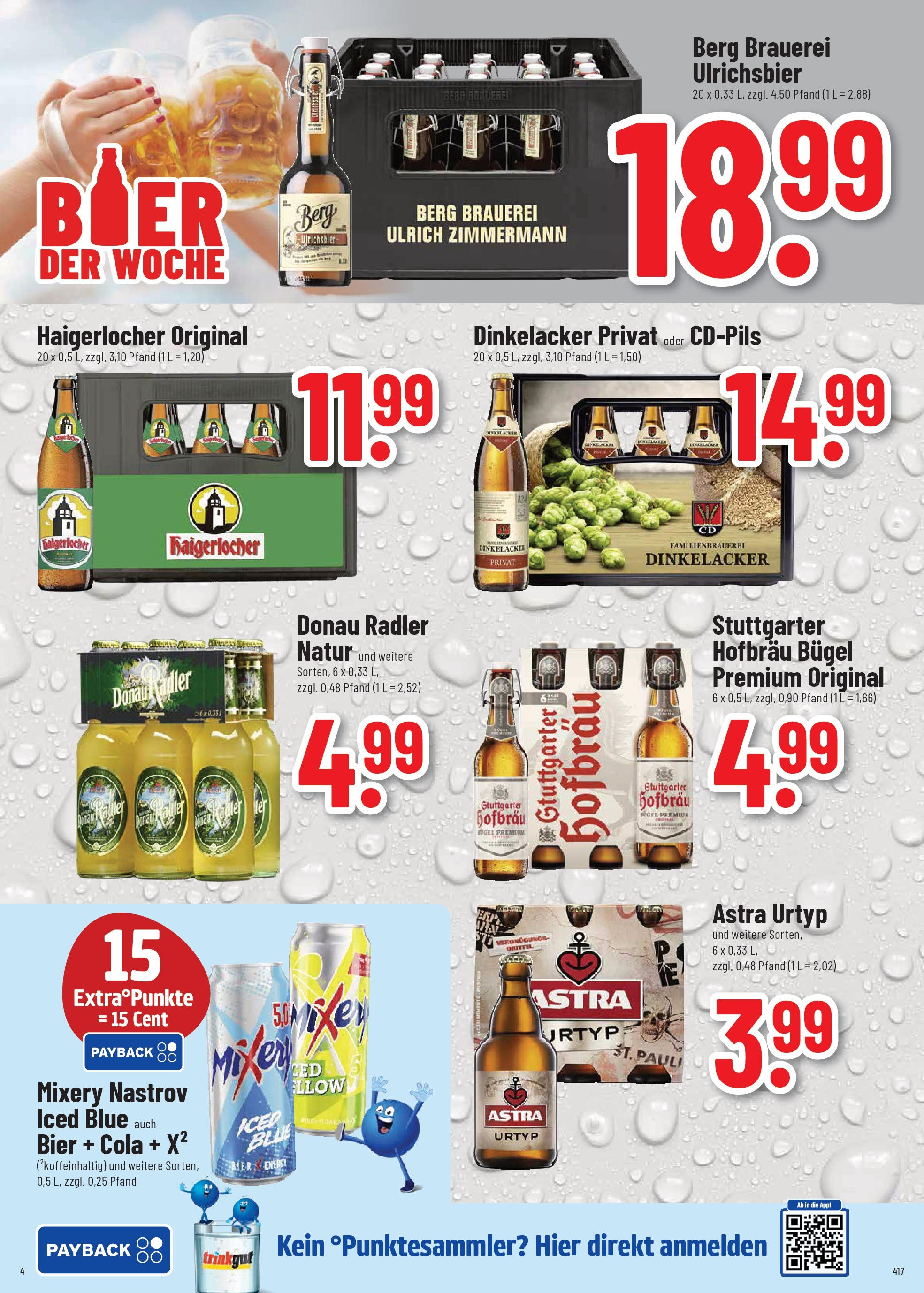 Trinkgut prospekt Weissach Im Tal	 (ab 08.06.2025) » Angebote online | Seite: 4 | Produkte: Energy, Bier, Astra, Mixery