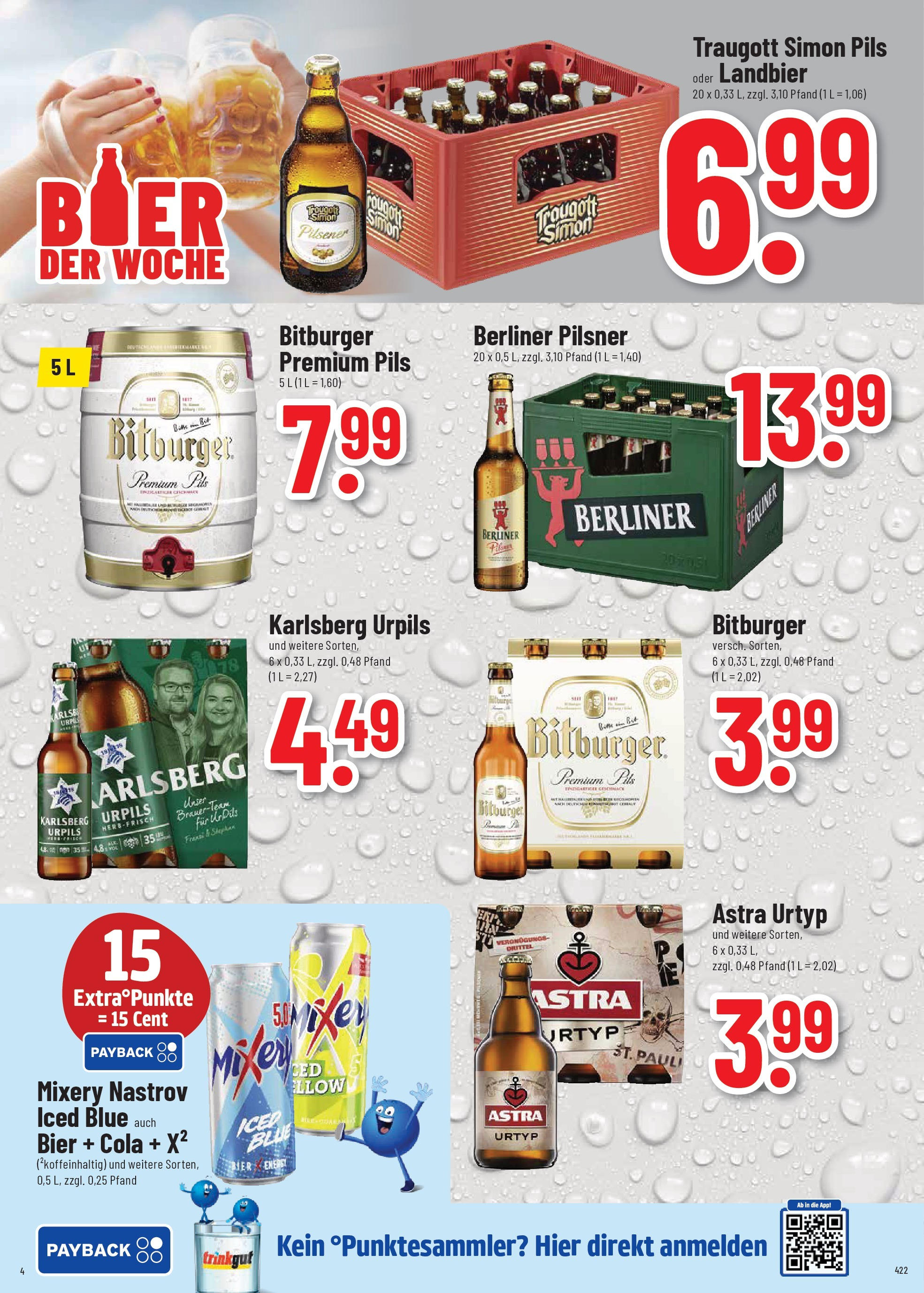 Trinkgut prospekt Dillingen	 (ab 08.06.2025) » Angebote online | Seite: 4 | Produkte: Berliner, Bitburger, Bier, Berliner pilsner