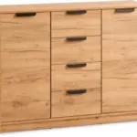 JYSK JYSK Bufet JENSLEV 2 uși 4 sertare stejar natur