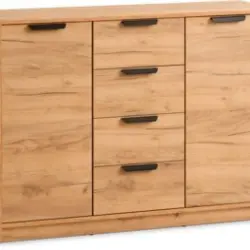 JYSK Bufet JENSLEV 2 uși 4 sertare stejar natur