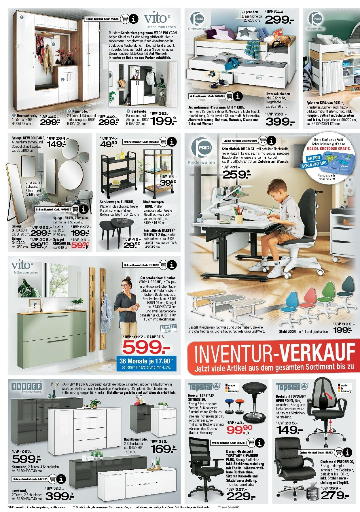 Ostermann - Möbel Ostermann: Neue Möbel wirken Wunder. (ab 13.06.2025) zum Blättern | Seite: 9 | Produkte: Kissen, Stuhl, Chefsessel, Hut