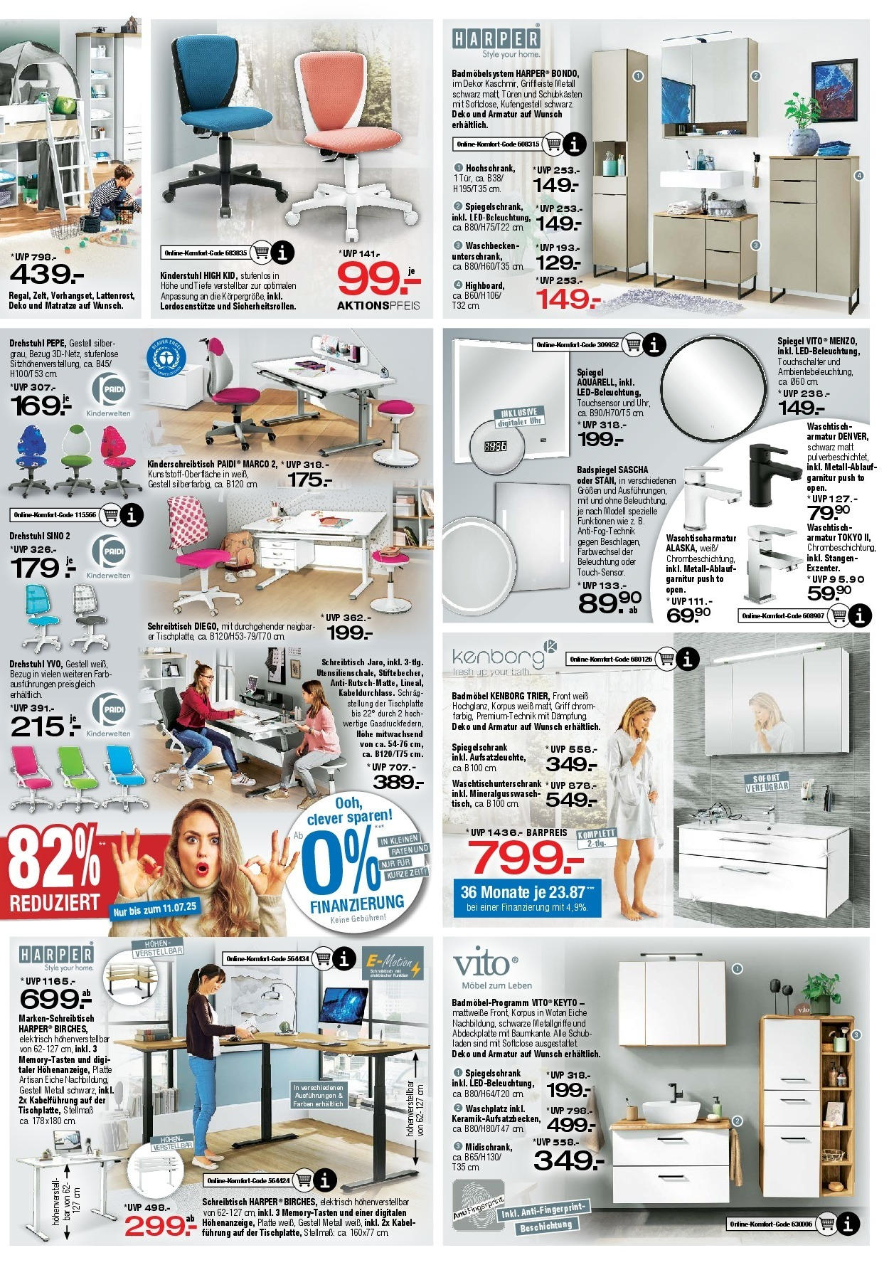 Ostermann - Möbel Ostermann: Neue Möbel wirken Wunder. (ab 13.06.2025) zum Blättern | Seite: 10 | Produkte: Matratze, Schrank, Spiegel, Spiegelschrank